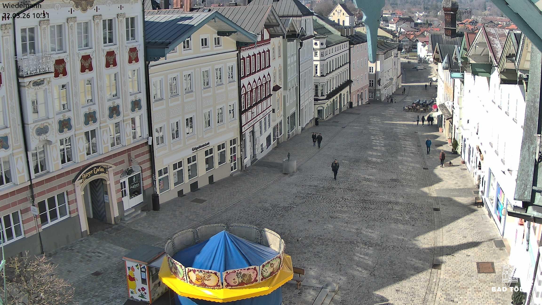 Archiv Foto Webcam Obere Marktstraße Bad Tölz