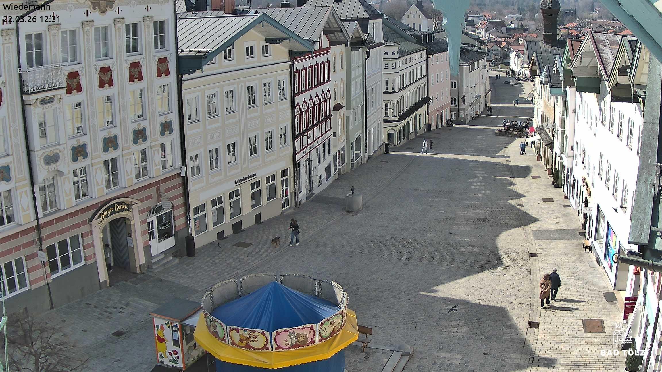 Archiv Foto Webcam Obere Marktstraße Bad Tölz