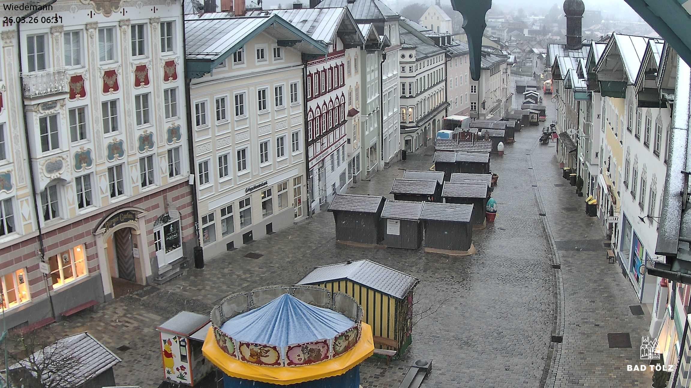 Archiv Foto Webcam Obere Marktstraße Bad Tölz
