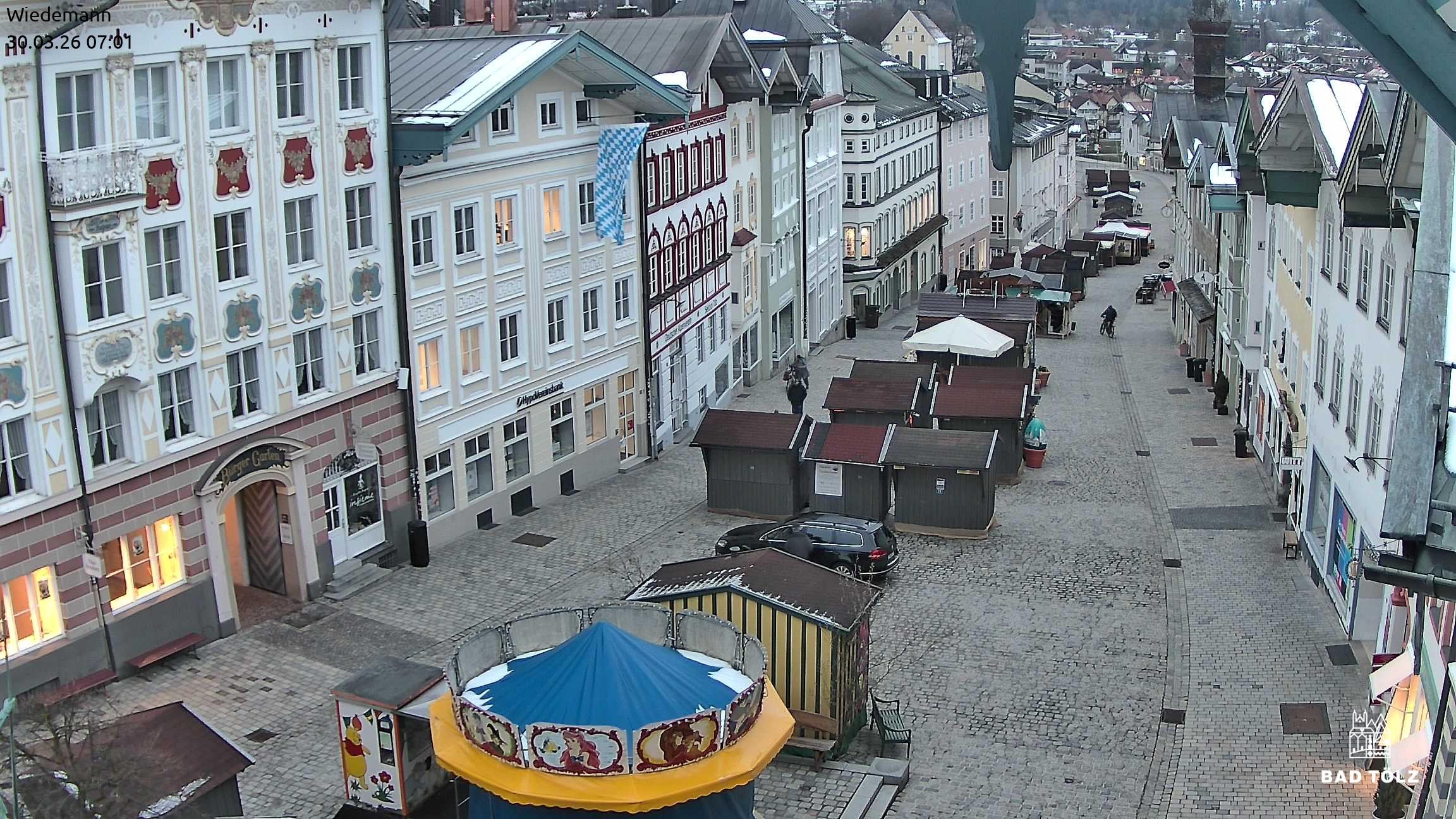 Archiv Foto Webcam Obere Marktstraße Bad Tölz