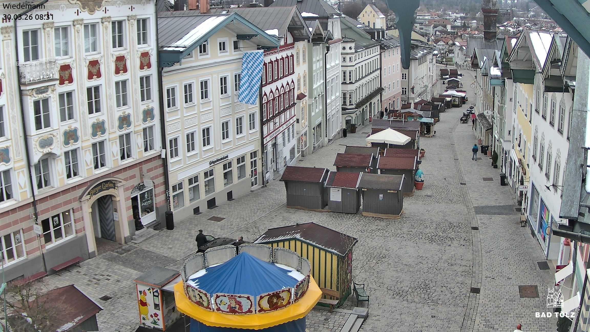 Archiv Foto Webcam Obere Marktstraße Bad Tölz