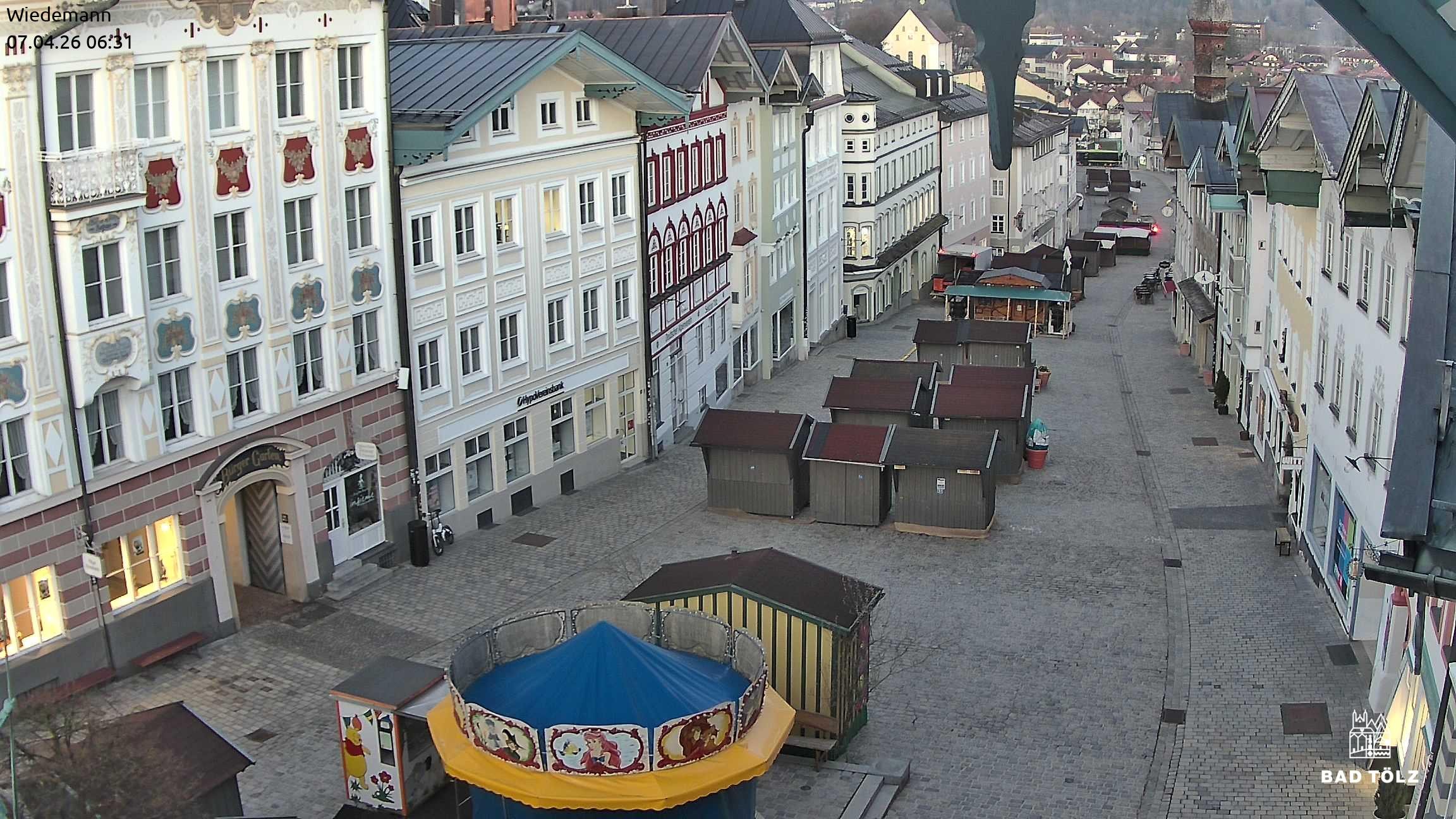 Archiv Foto Webcam Obere Marktstraße Bad Tölz