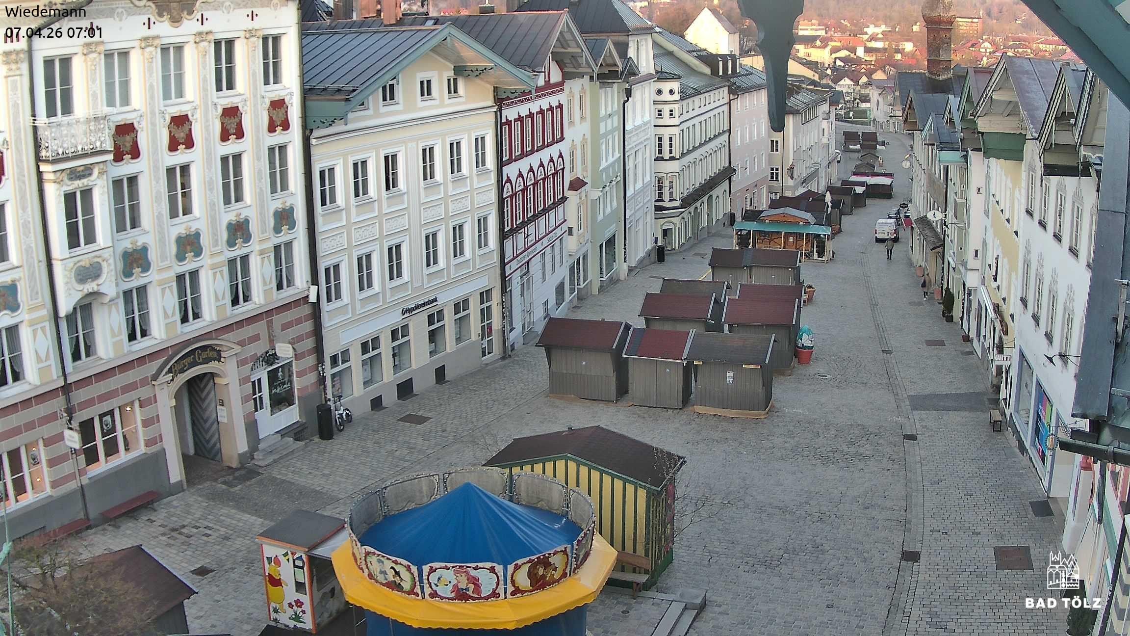 Archiv Foto Webcam Obere Marktstraße Bad Tölz