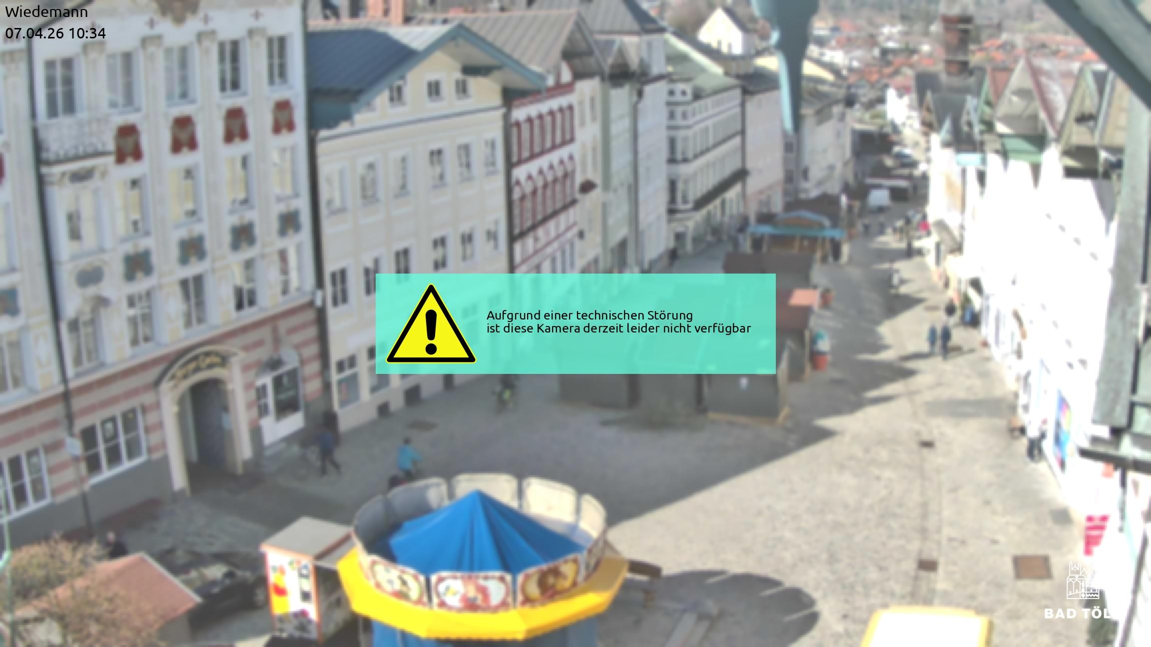 Archiv Foto Webcam Obere Marktstraße Bad Tölz