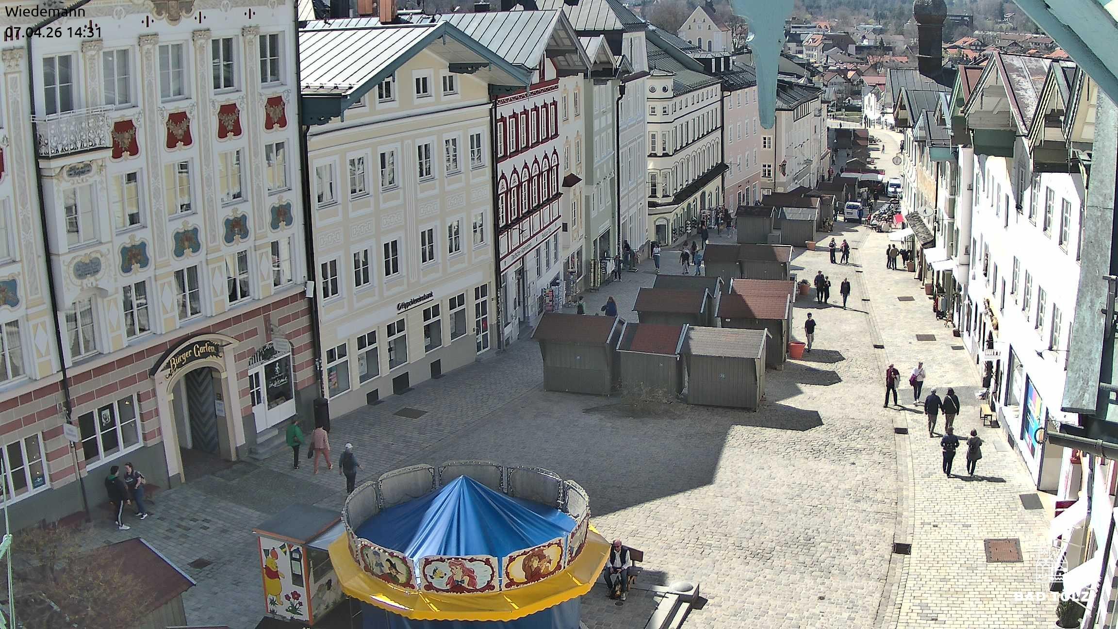 Archiv Foto Webcam Obere Marktstraße Bad Tölz