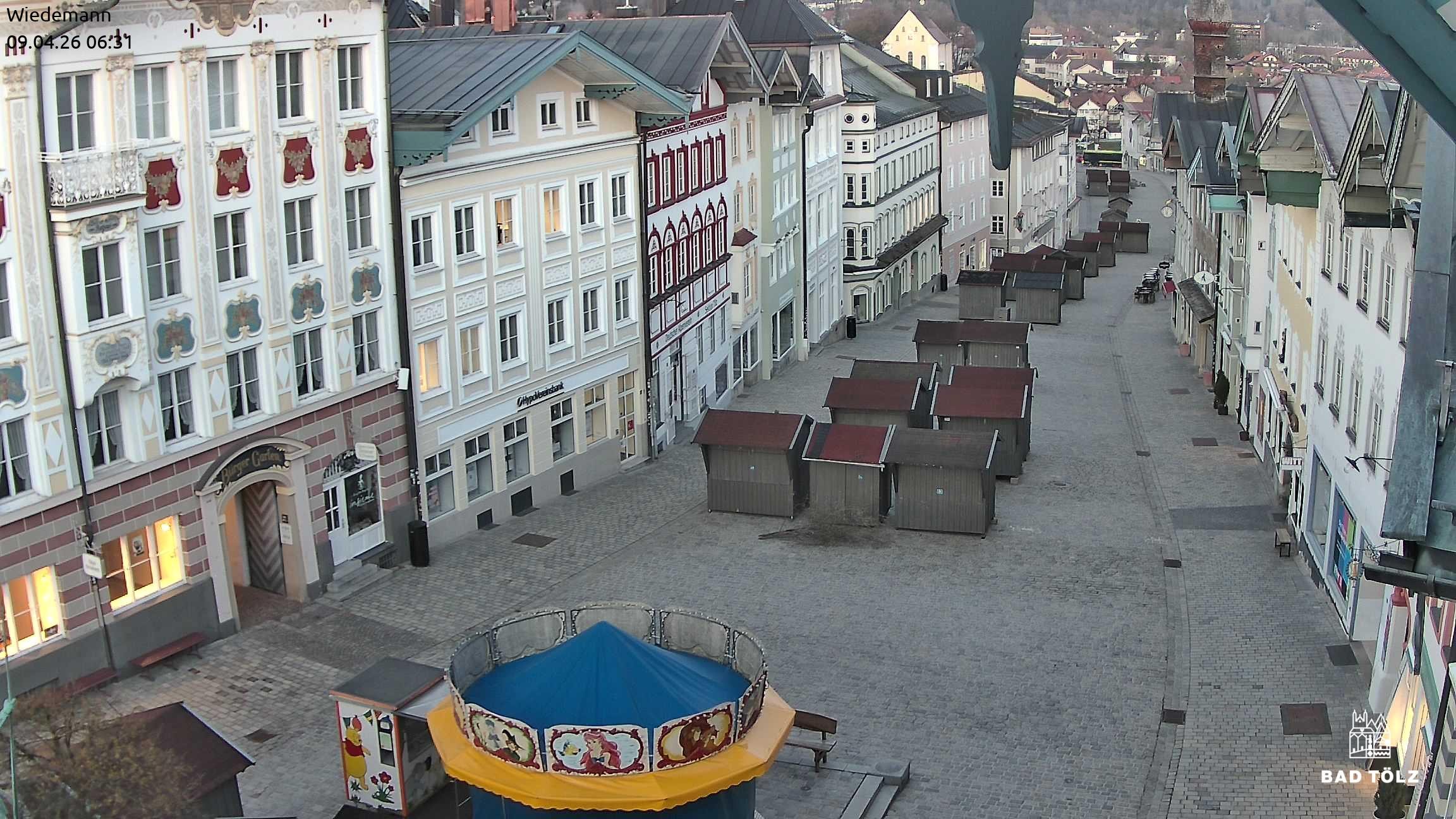 Archiv Foto Webcam Obere Marktstraße Bad Tölz