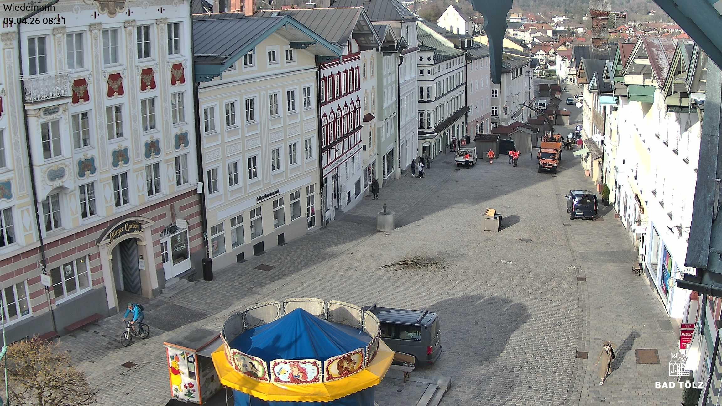 Archiv Foto Webcam Obere Marktstraße Bad Tölz