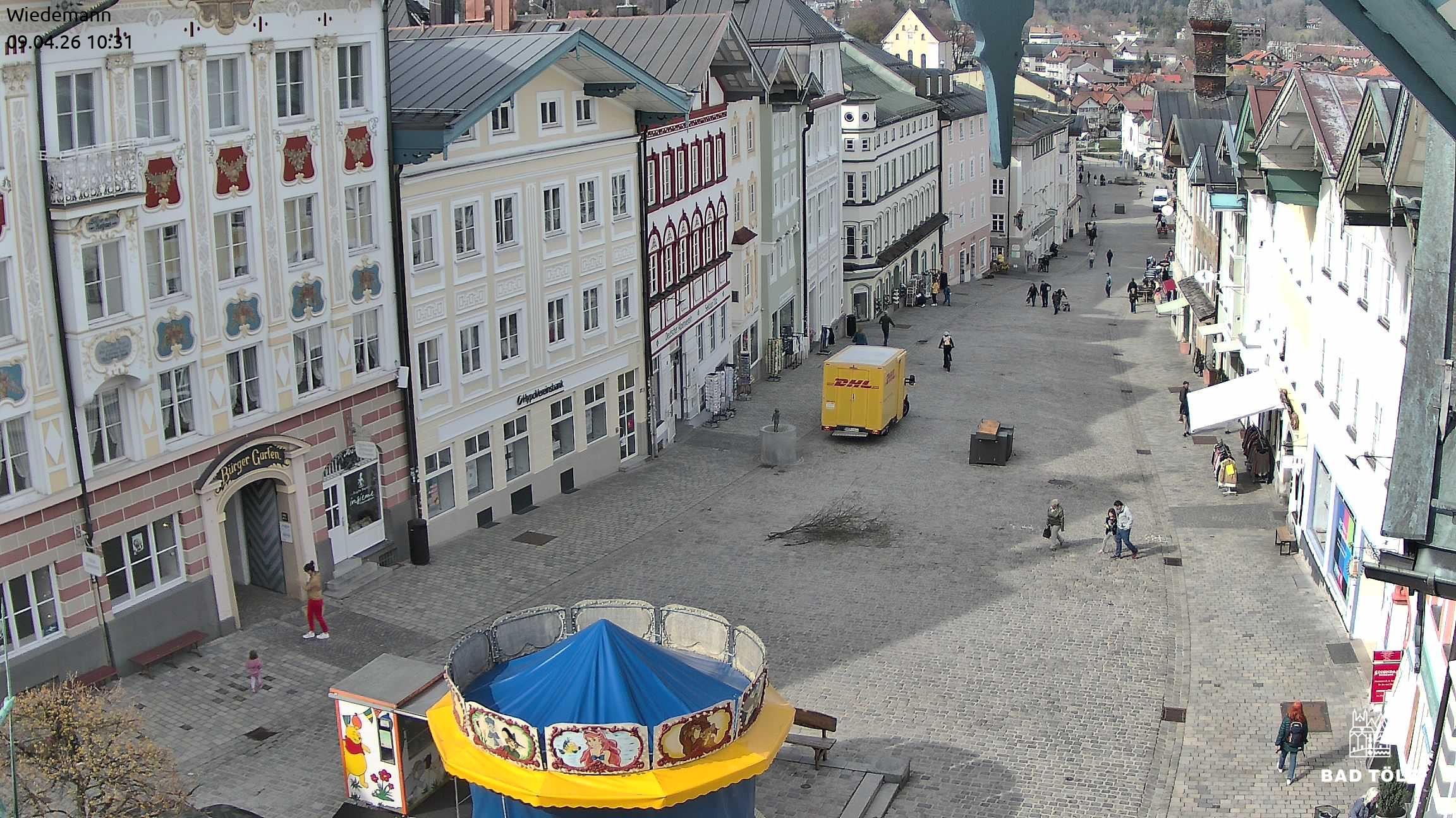 Archiv Foto Webcam Obere Marktstraße Bad Tölz