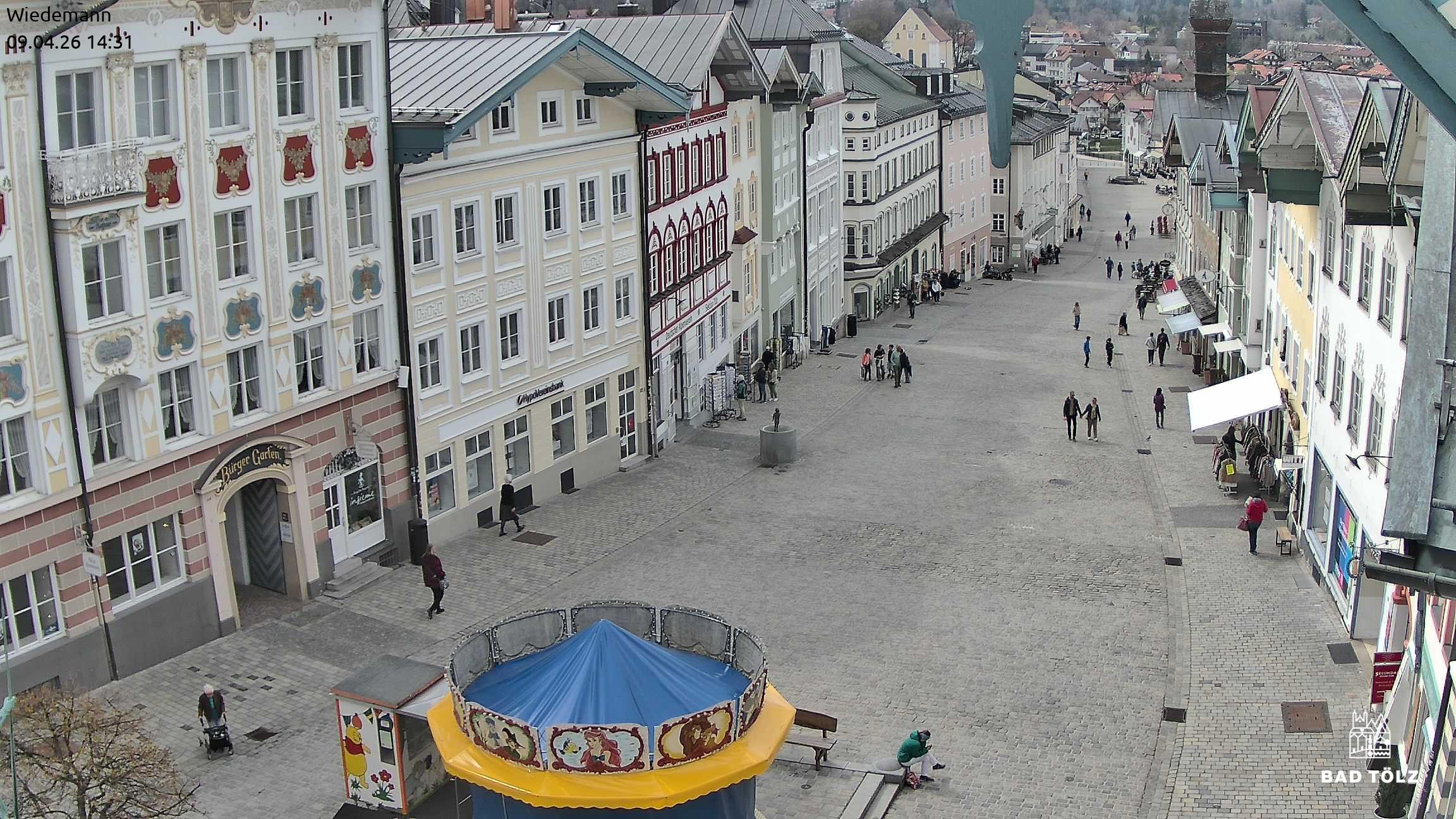 Archiv Foto Webcam Obere Marktstraße Bad Tölz