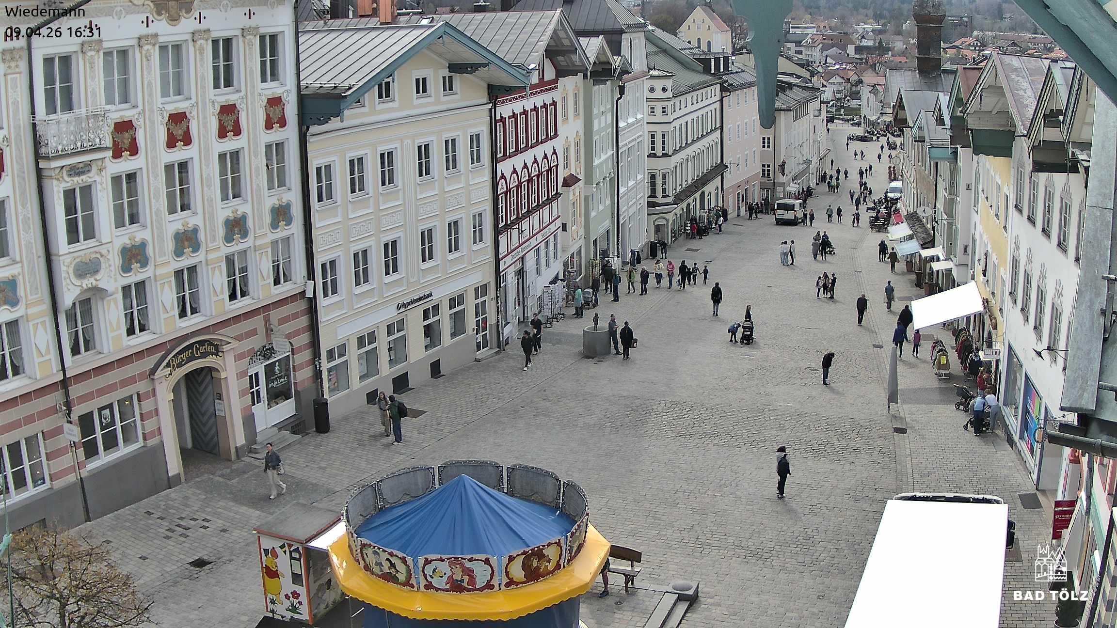 Archiv Foto Webcam Obere Marktstraße Bad Tölz