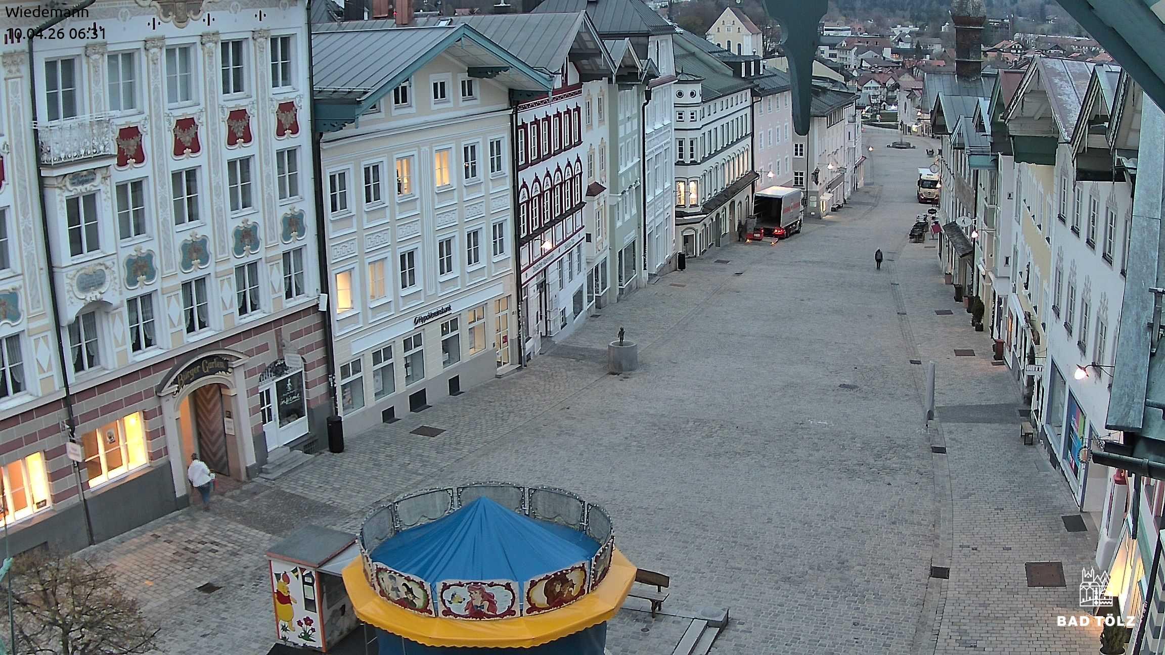 Archiv Foto Webcam Obere Marktstraße Bad Tölz