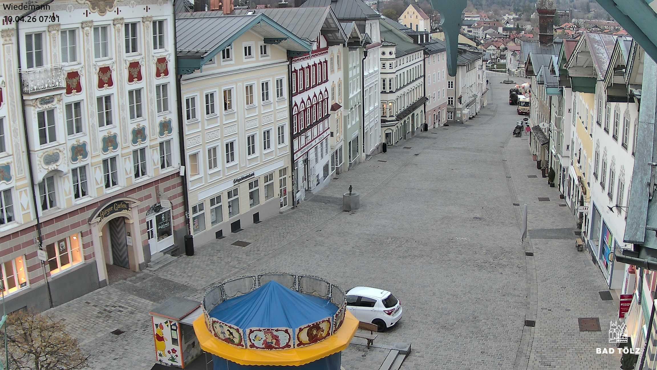Archiv Foto Webcam Obere Marktstraße Bad Tölz