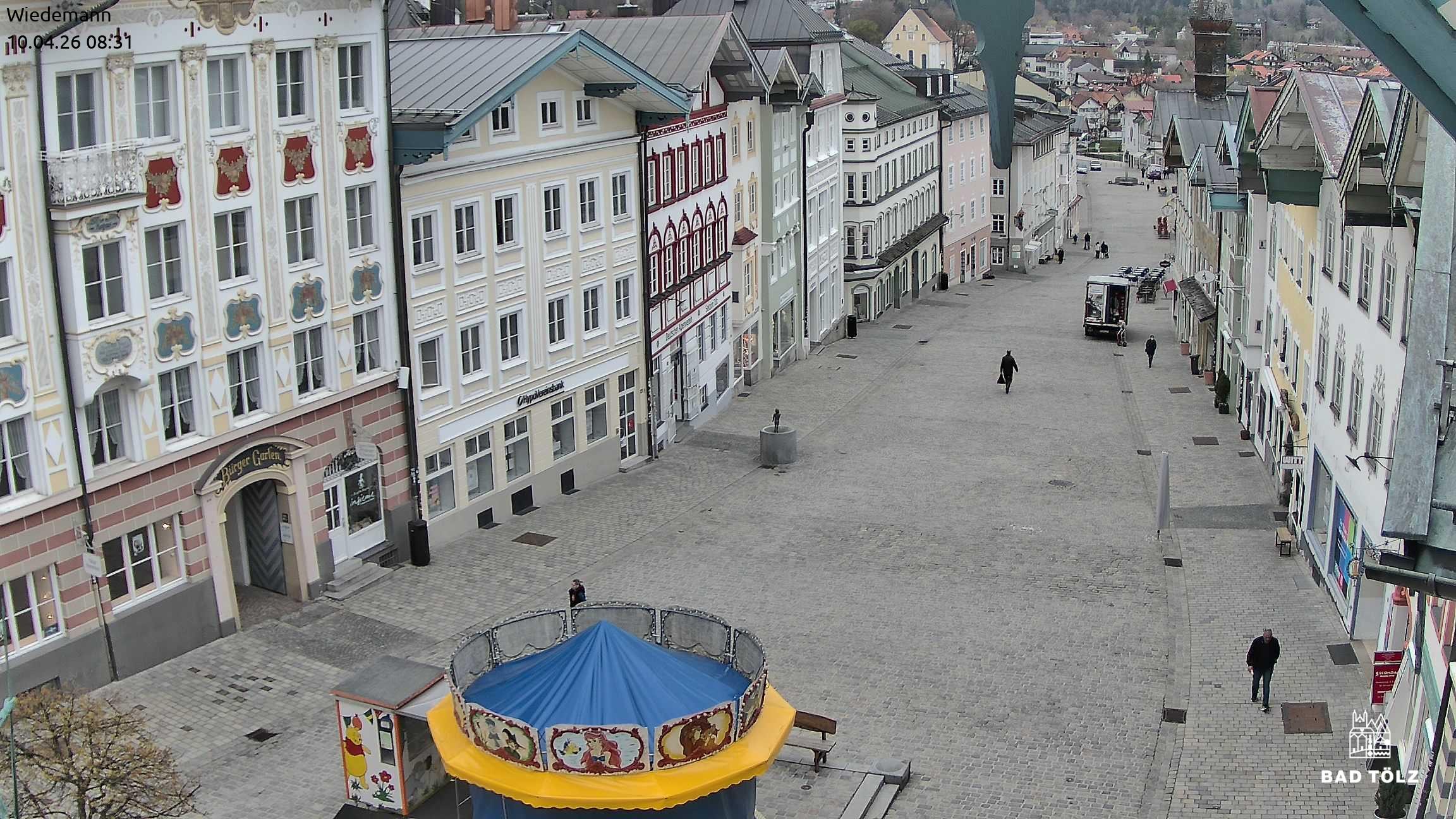 Archiv Foto Webcam Obere Marktstraße Bad Tölz