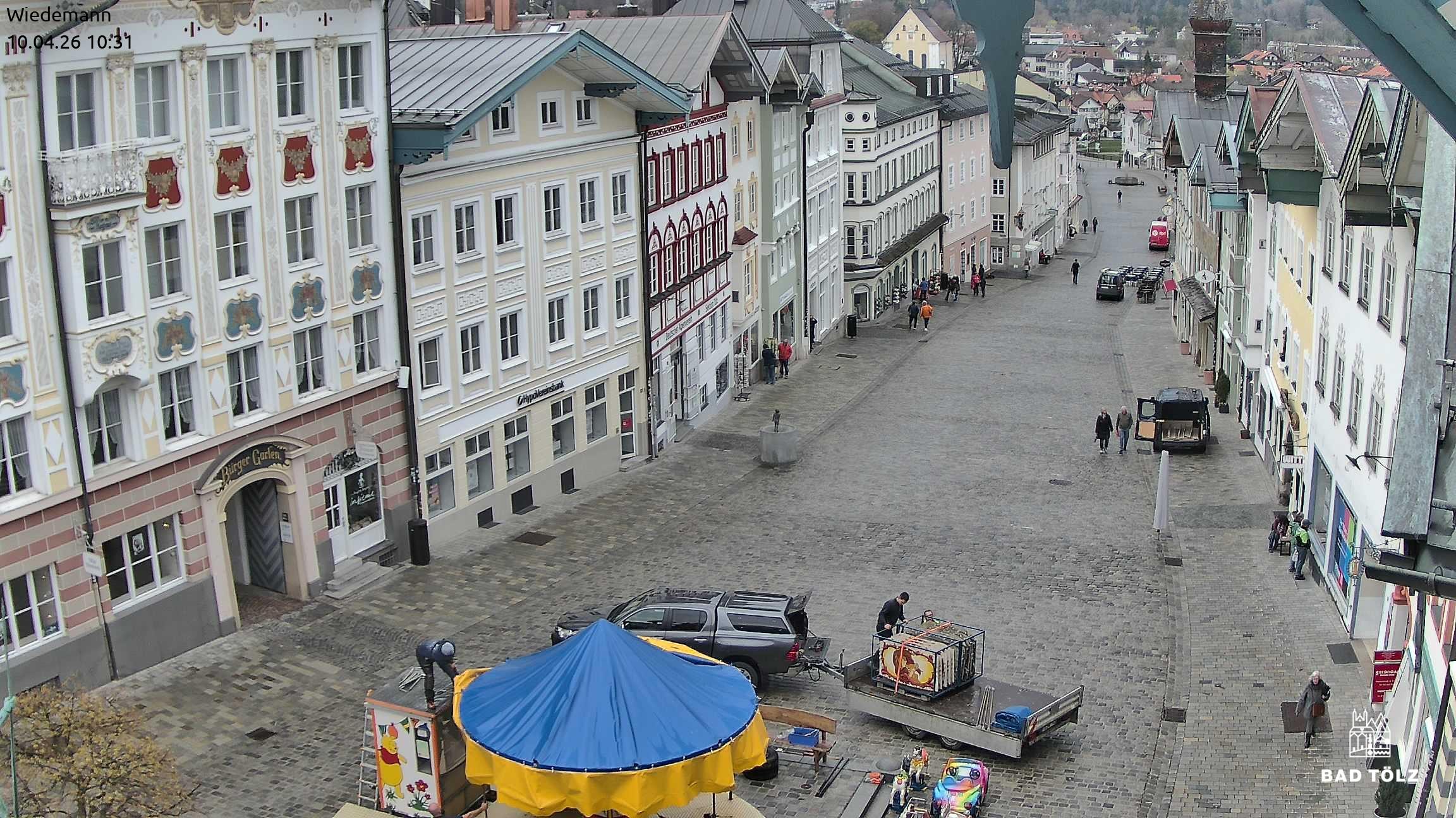 Archiv Foto Webcam Obere Marktstraße Bad Tölz