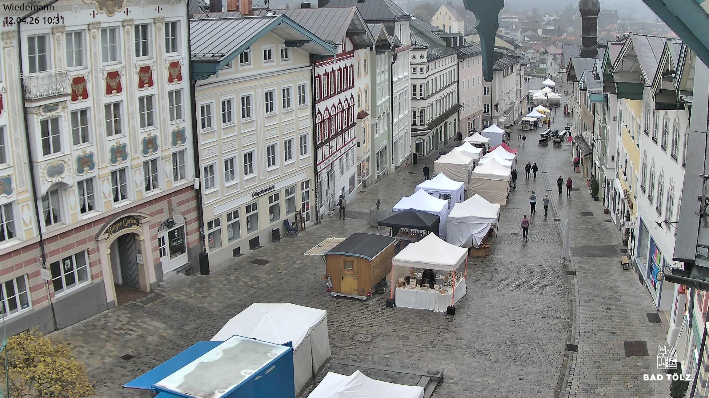 Archived image Webcam Bad Tölz - Marktstraße