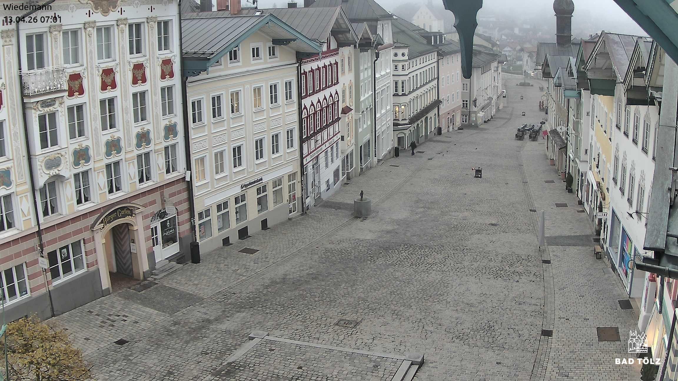 Archiv Foto Webcam Obere Marktstraße Bad Tölz