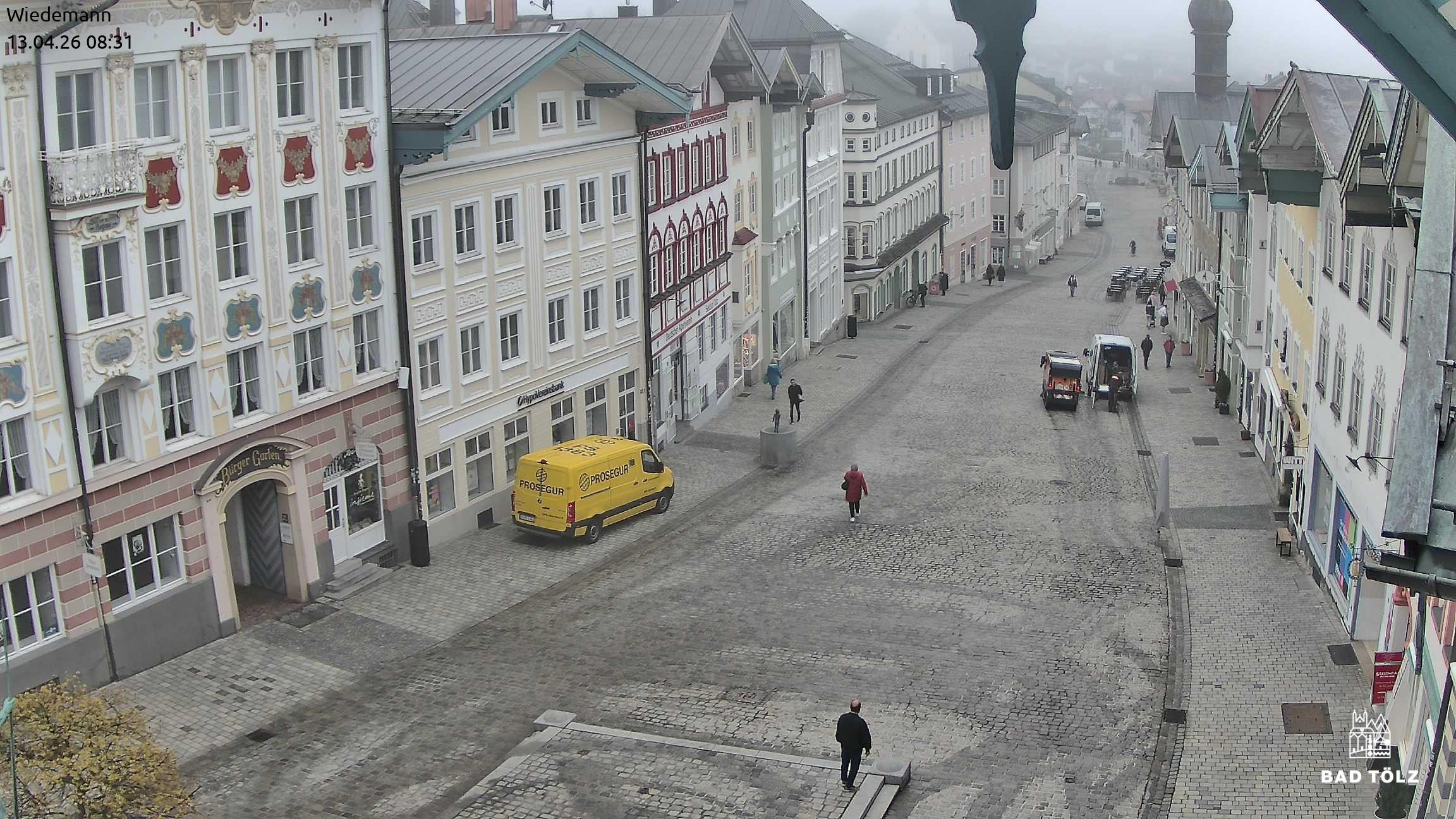Archiv Foto Webcam Obere Marktstraße Bad Tölz