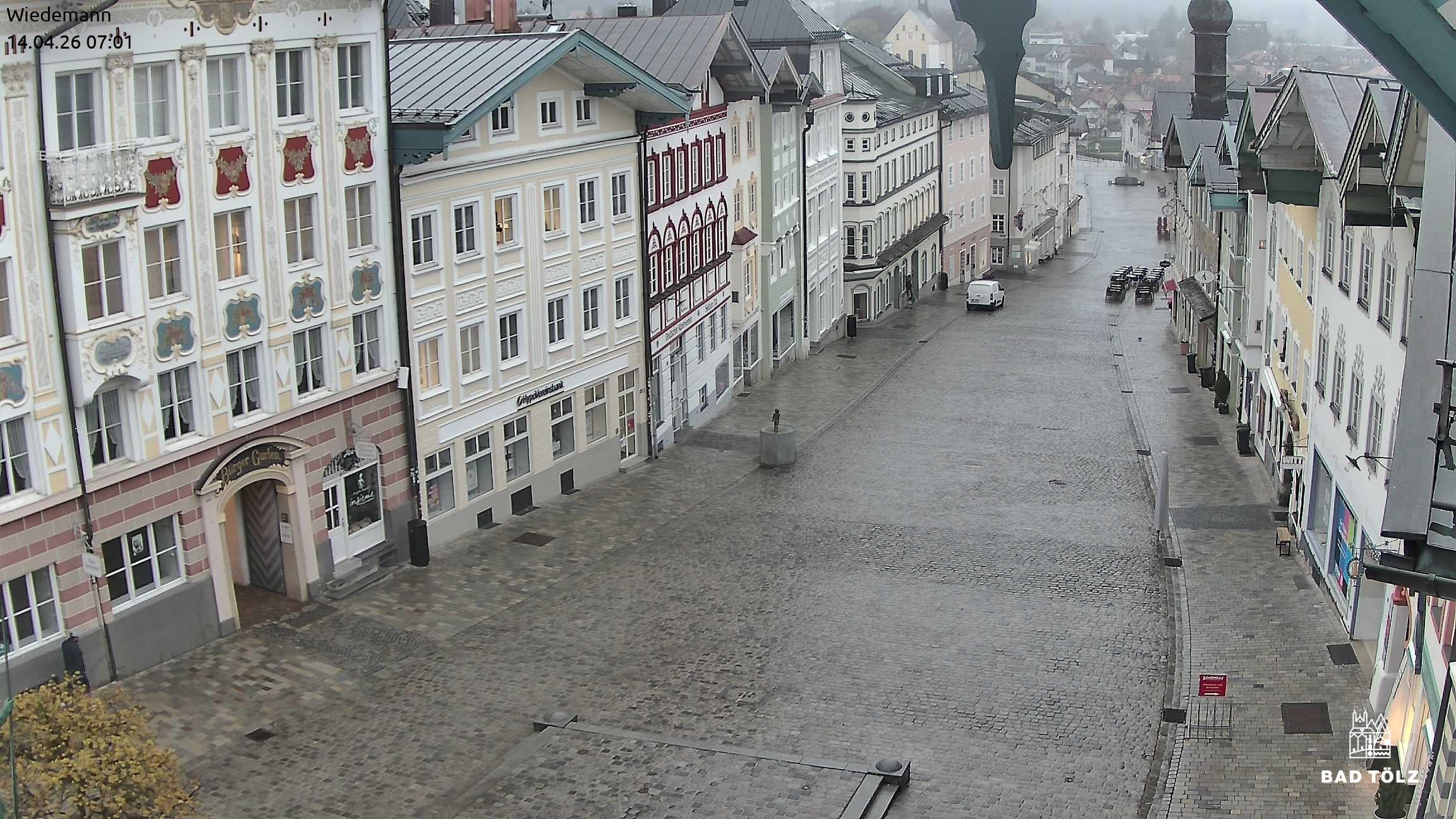Archiv Foto Webcam Obere Marktstraße Bad Tölz
