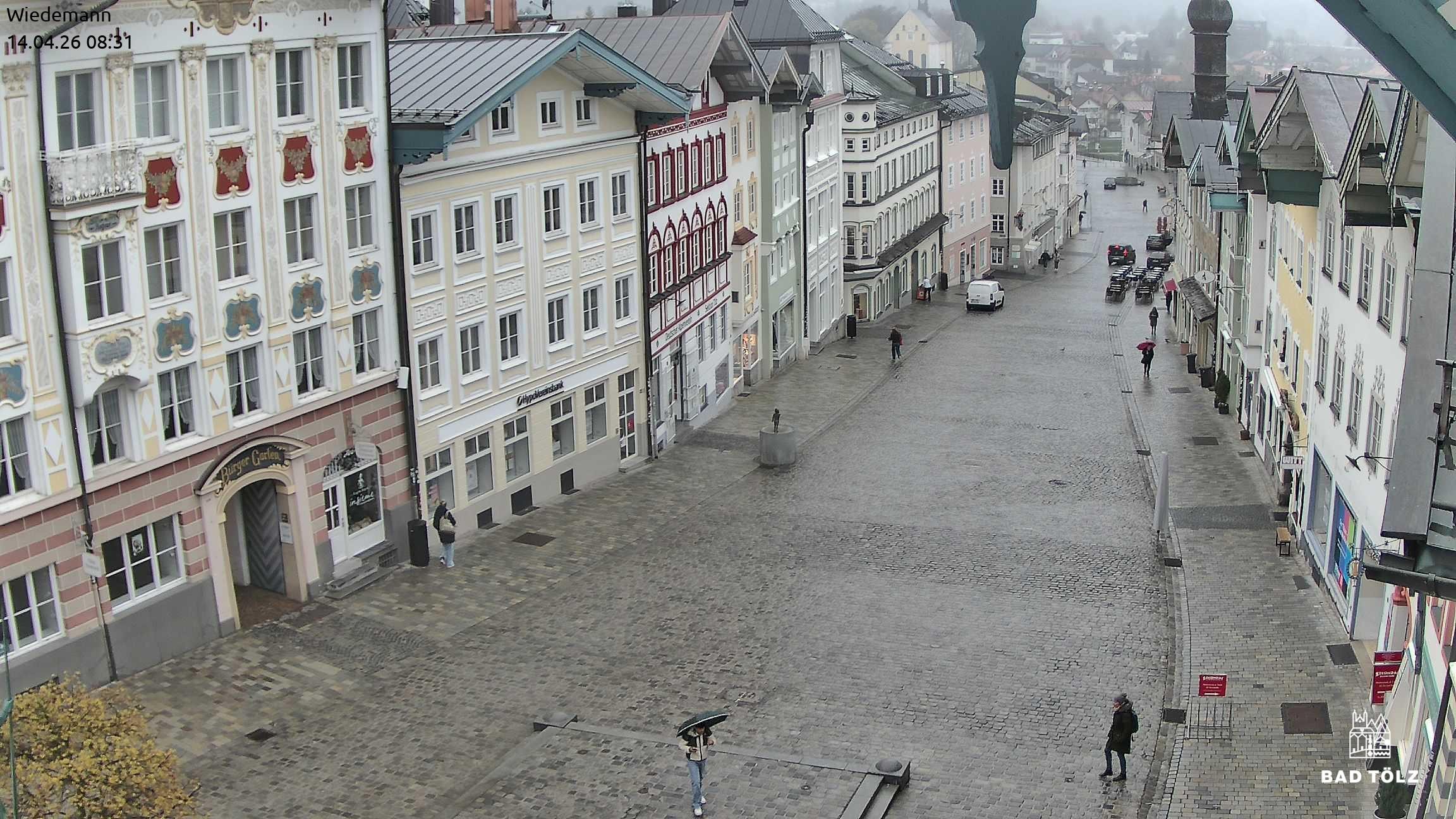 Archiv Foto Webcam Obere Marktstraße Bad Tölz