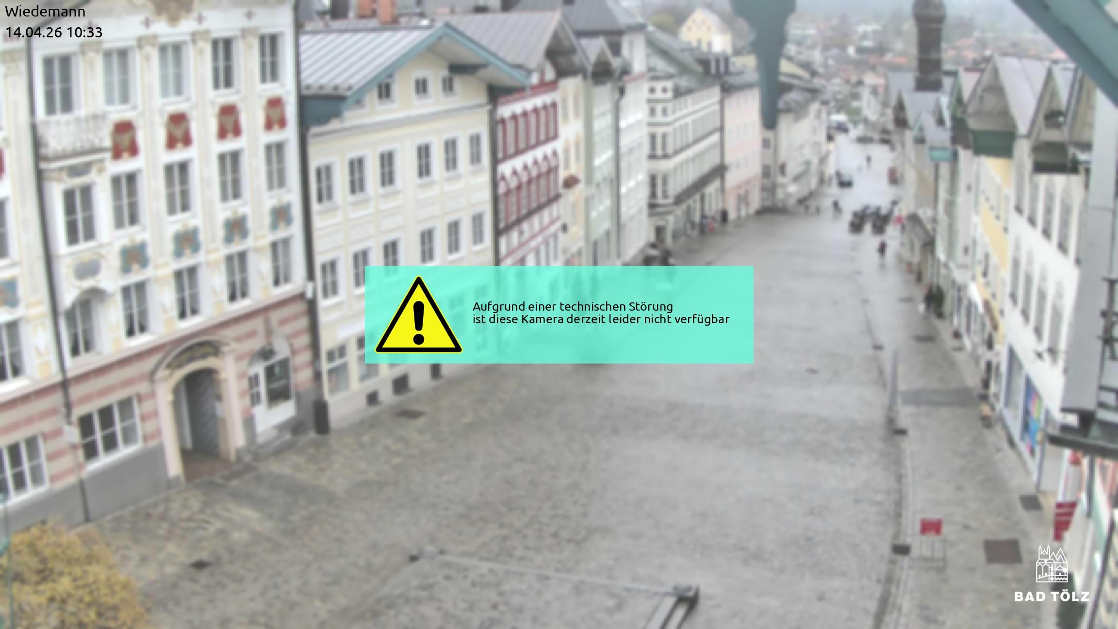 Archiv Foto Webcam Obere Marktstraße Bad Tölz