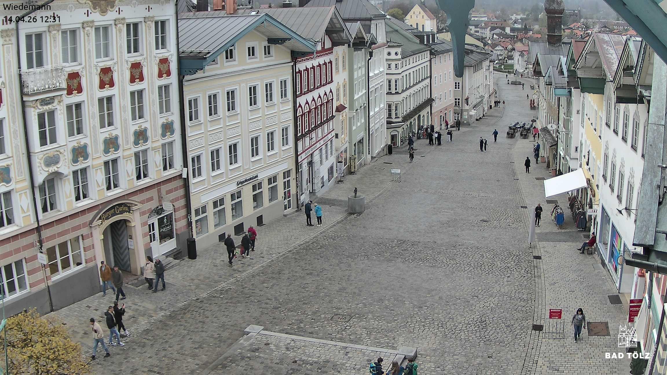 Archiv Foto Webcam Obere Marktstraße Bad Tölz