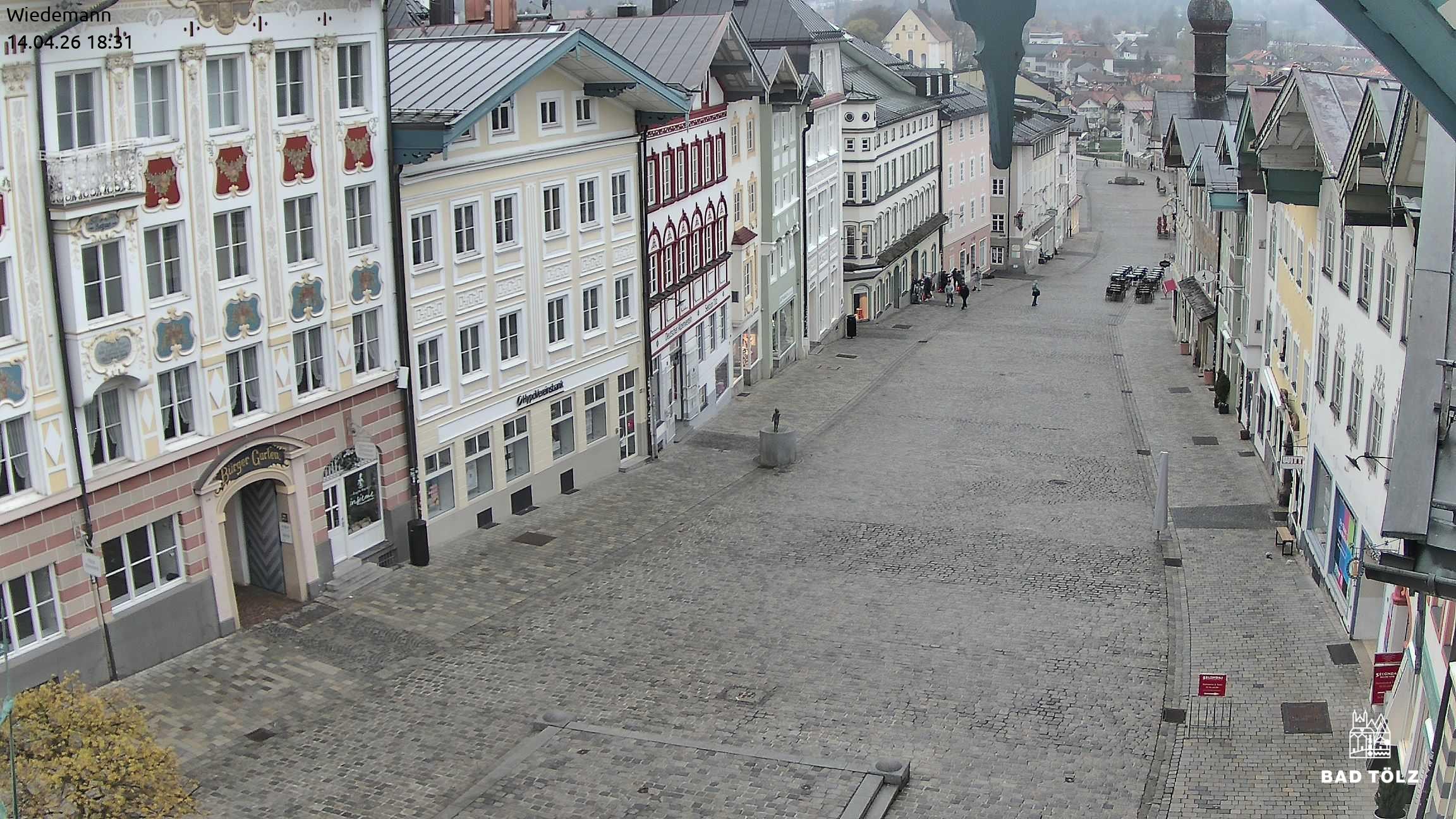 Archiv Foto Webcam Obere Marktstraße Bad Tölz