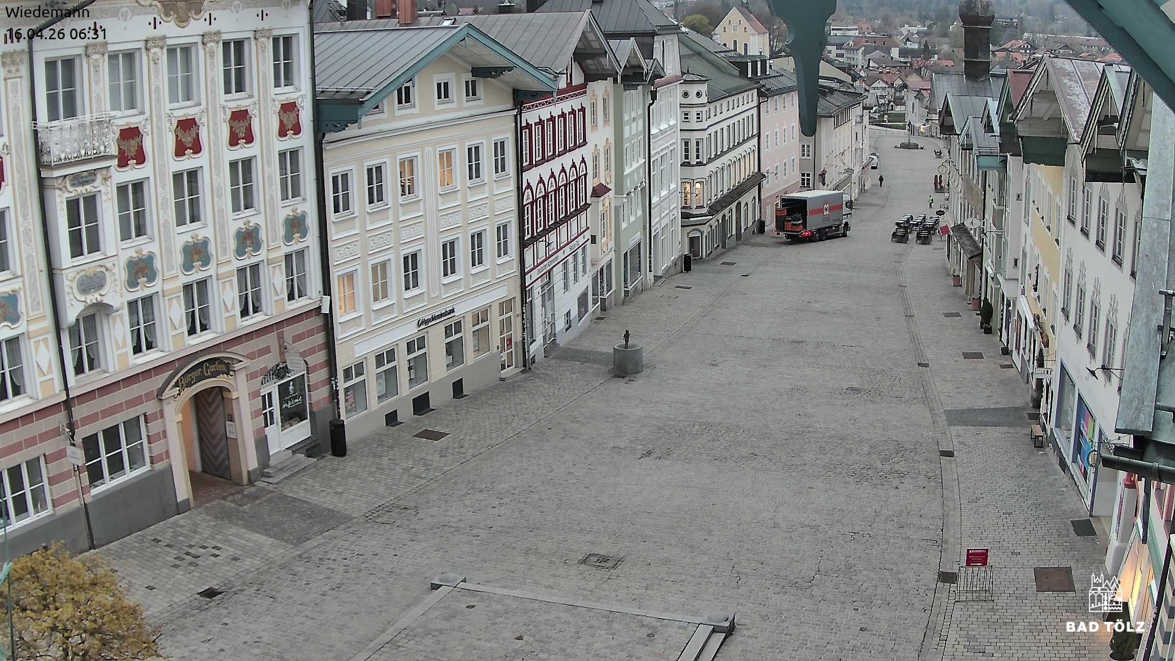 Archiv Foto Webcam Obere Marktstraße Bad Tölz