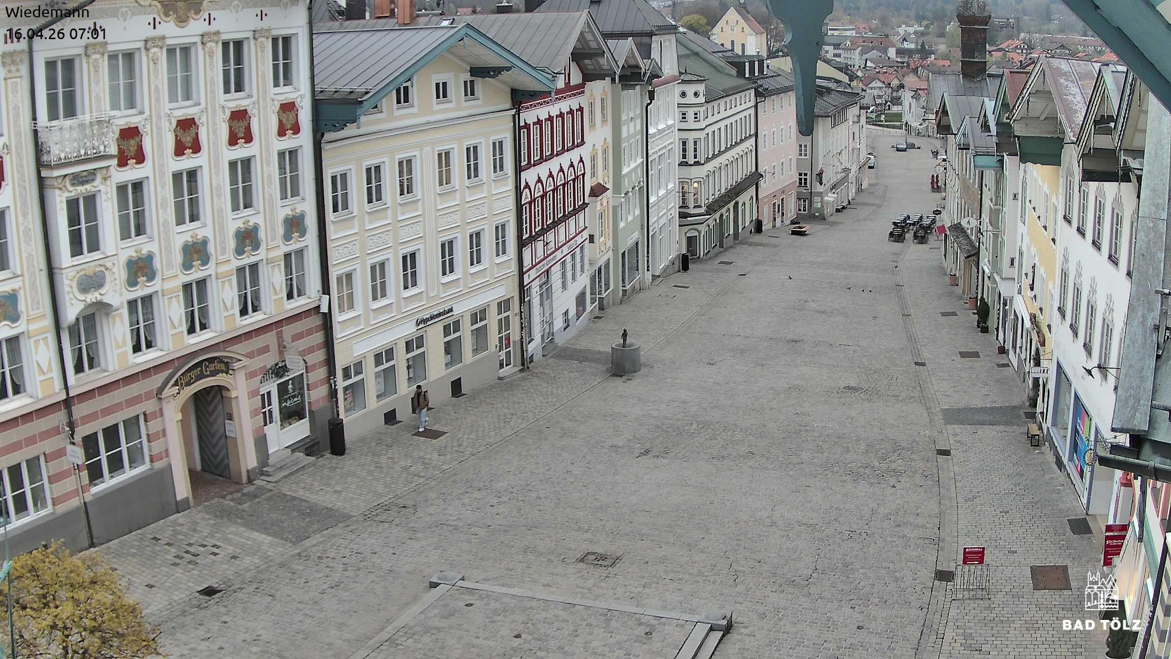 Archiv Foto Webcam Obere Marktstraße Bad Tölz
