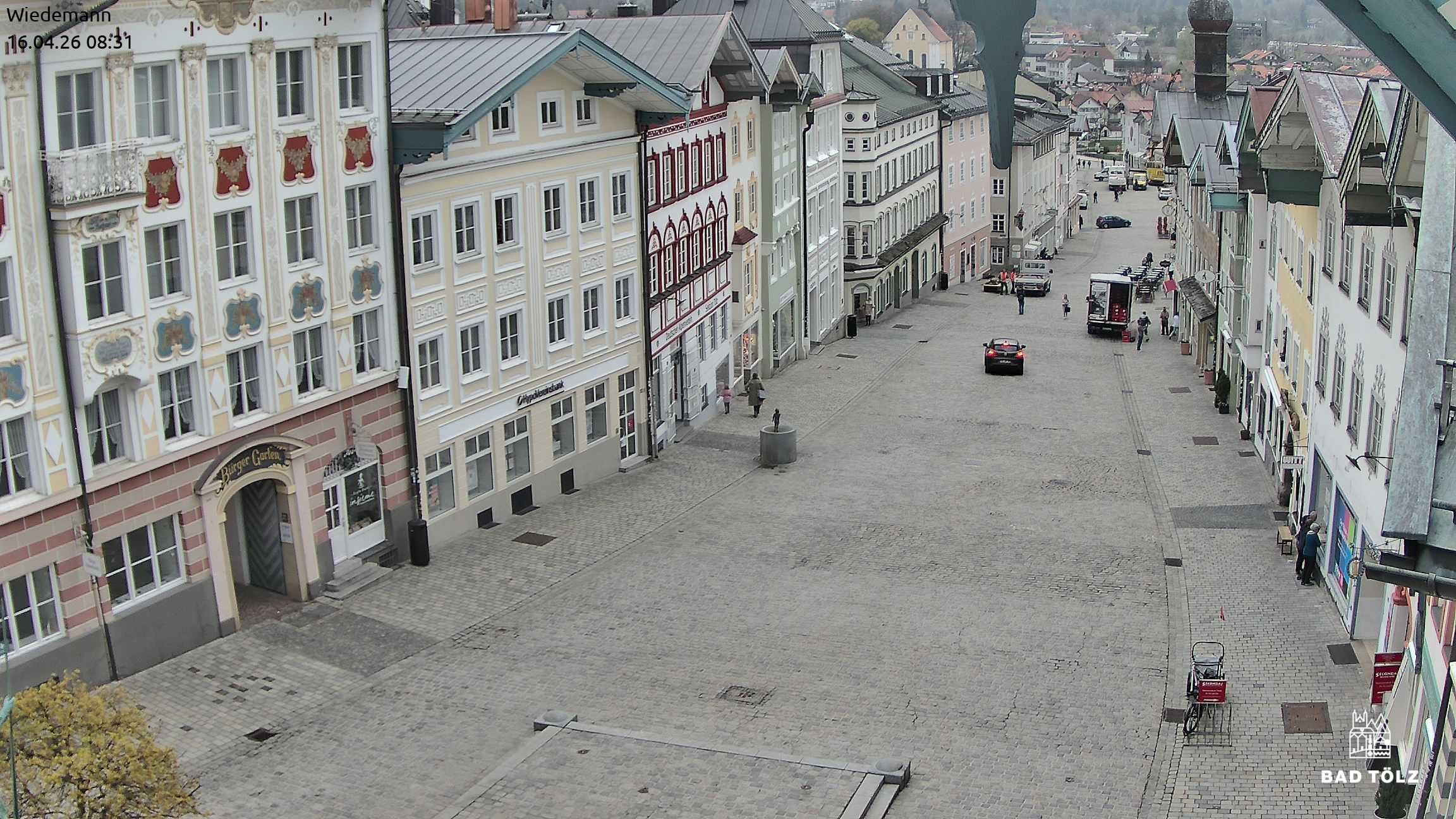 Archiv Foto Webcam Obere Marktstraße Bad Tölz