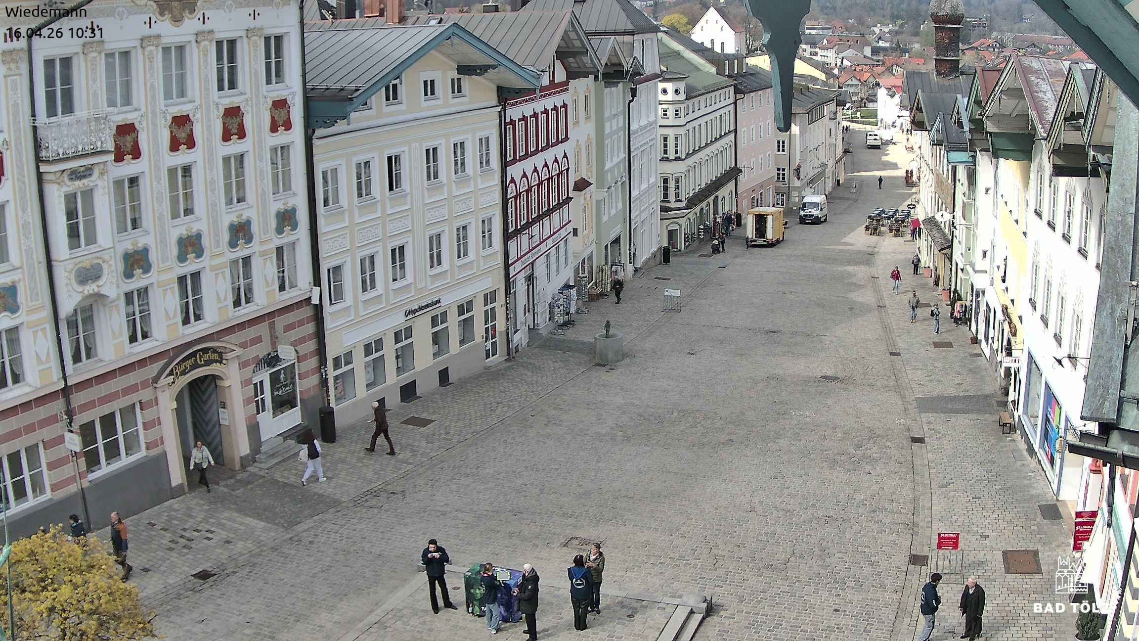 Archiv Foto Webcam Obere Marktstraße Bad Tölz