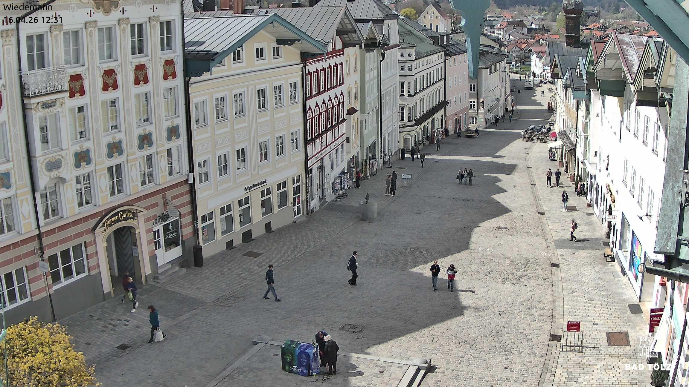 Archiv Foto Webcam Obere Marktstraße Bad Tölz