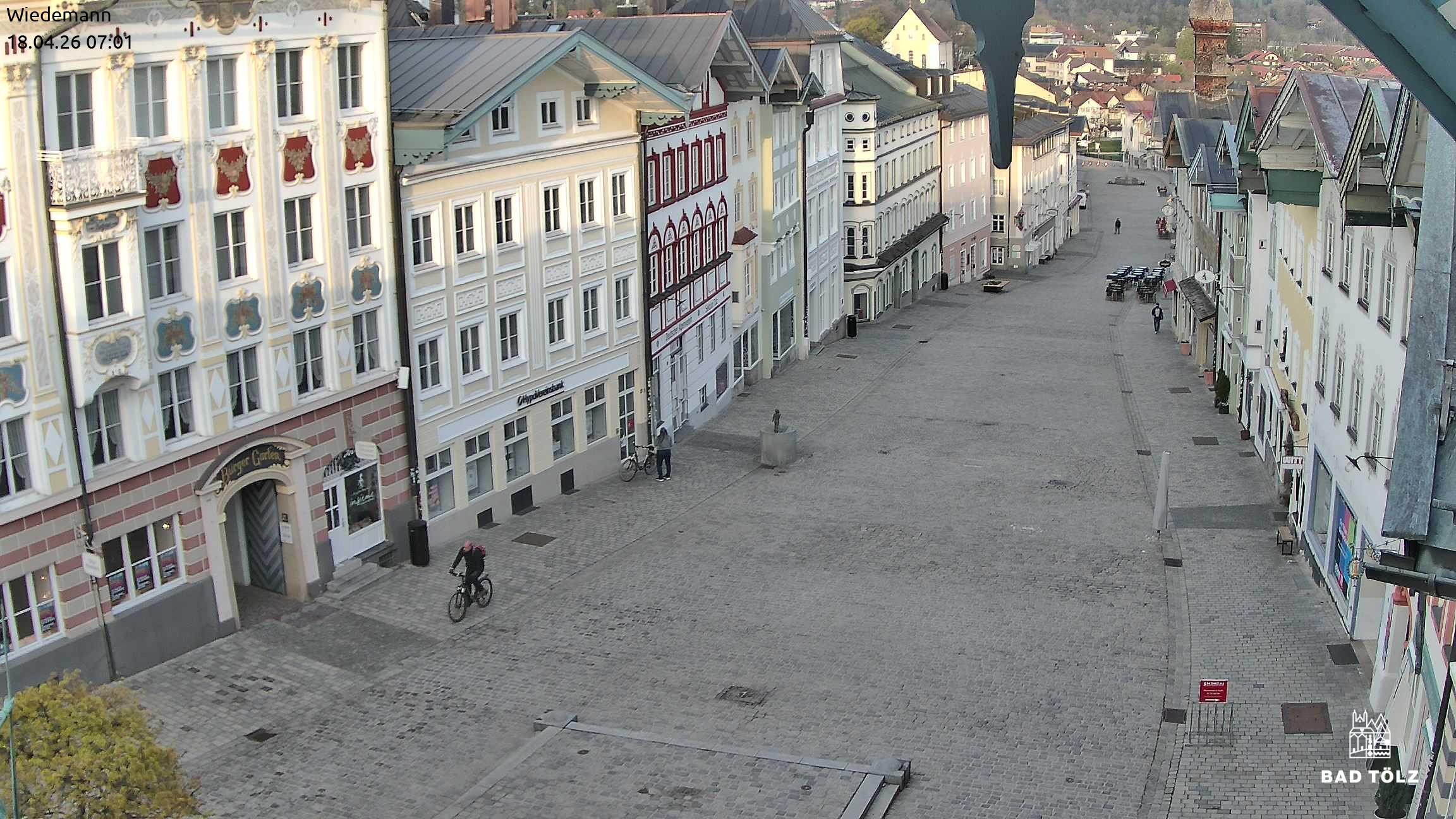 Archiv Foto Webcam Obere Marktstraße Bad Tölz