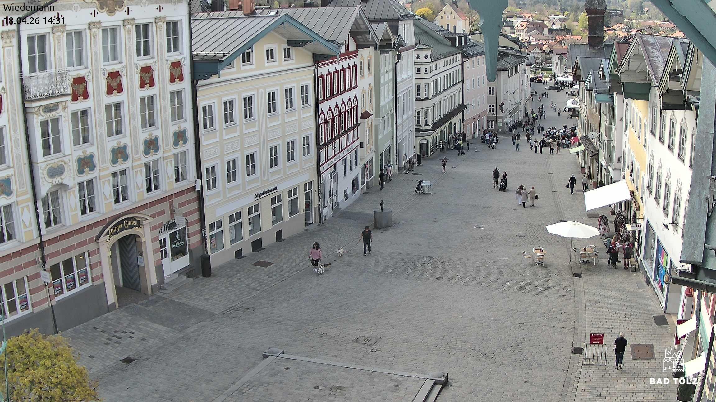 Archiv Foto Webcam Obere Marktstraße Bad Tölz