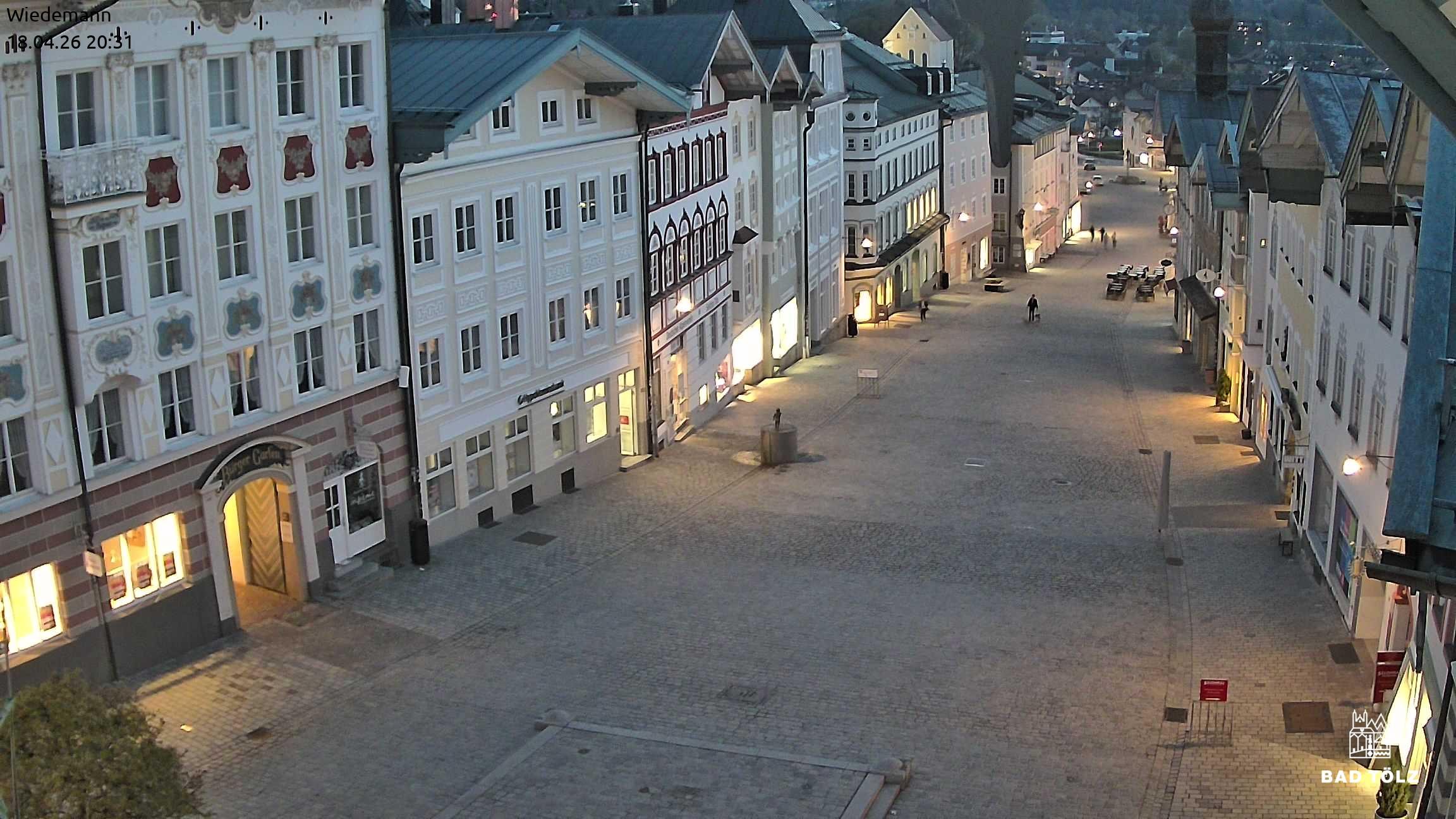 Archiv Foto Webcam Obere Marktstraße Bad Tölz