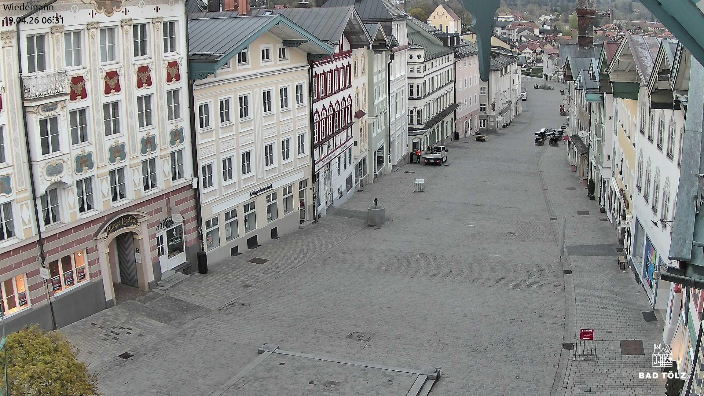 Archiv Foto Webcam Obere Marktstraße Bad Tölz