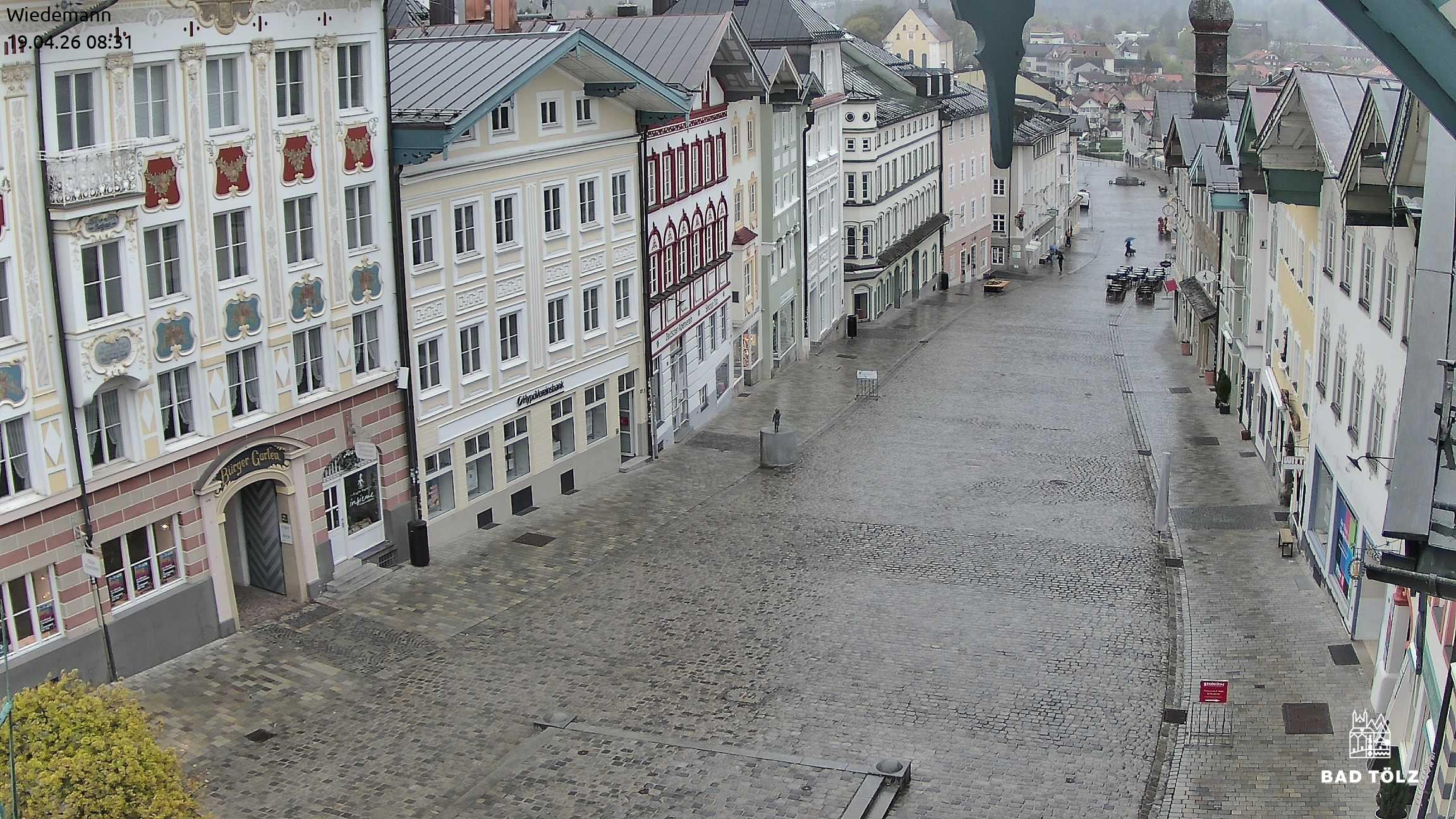 Archiv Foto Webcam Obere Marktstraße Bad Tölz