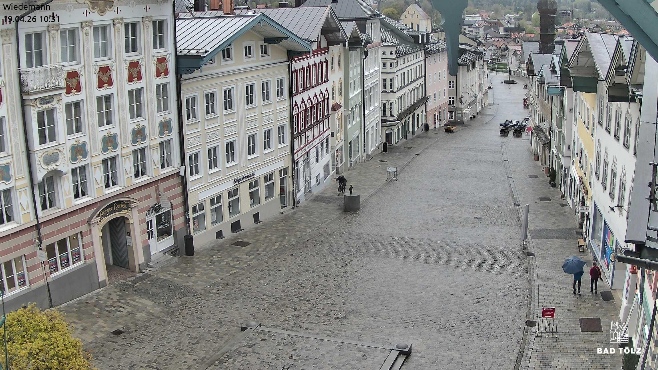 Archiv Foto Webcam Obere Marktstraße Bad Tölz