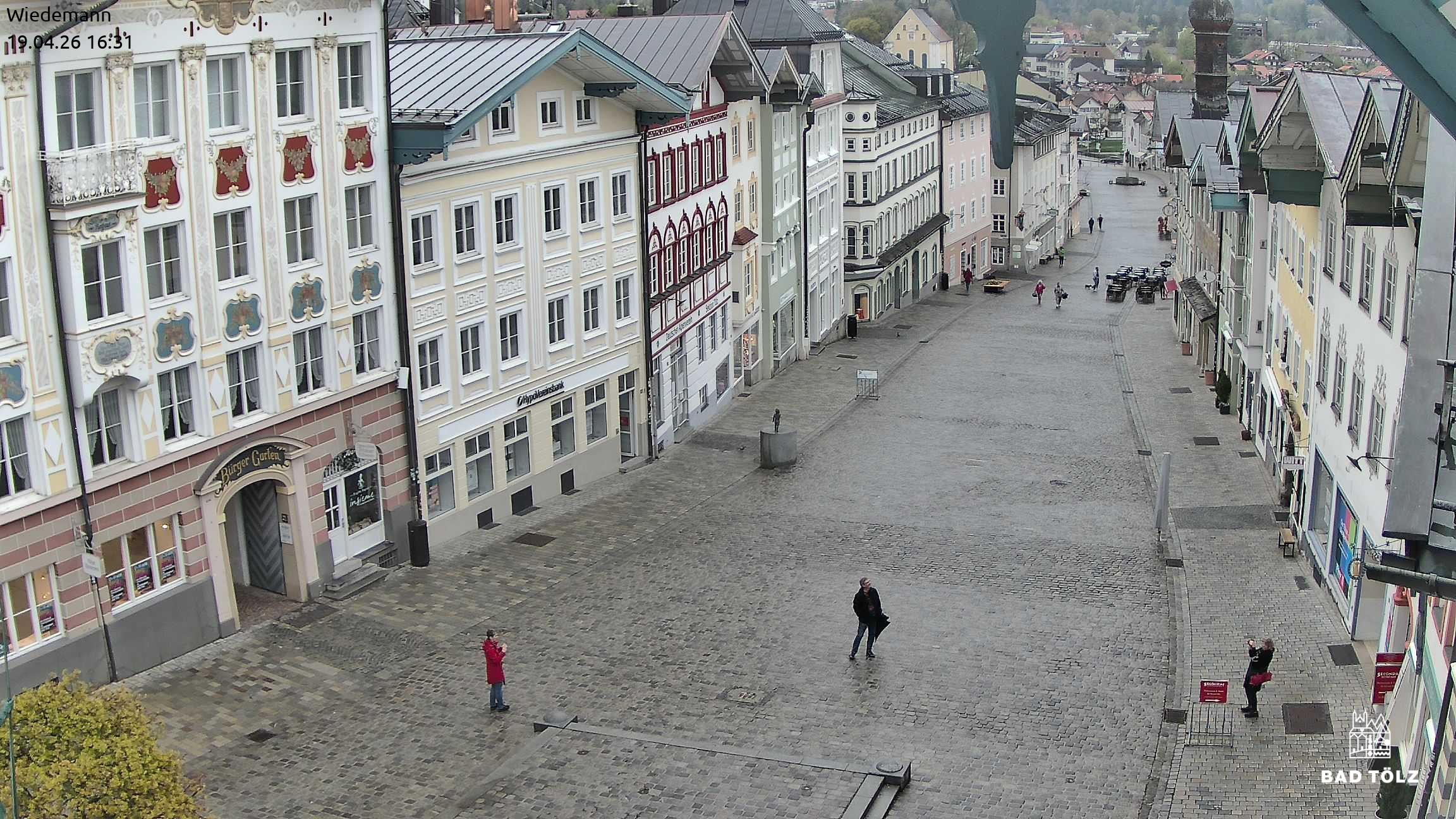 Archiv Foto Webcam Obere Marktstraße Bad Tölz