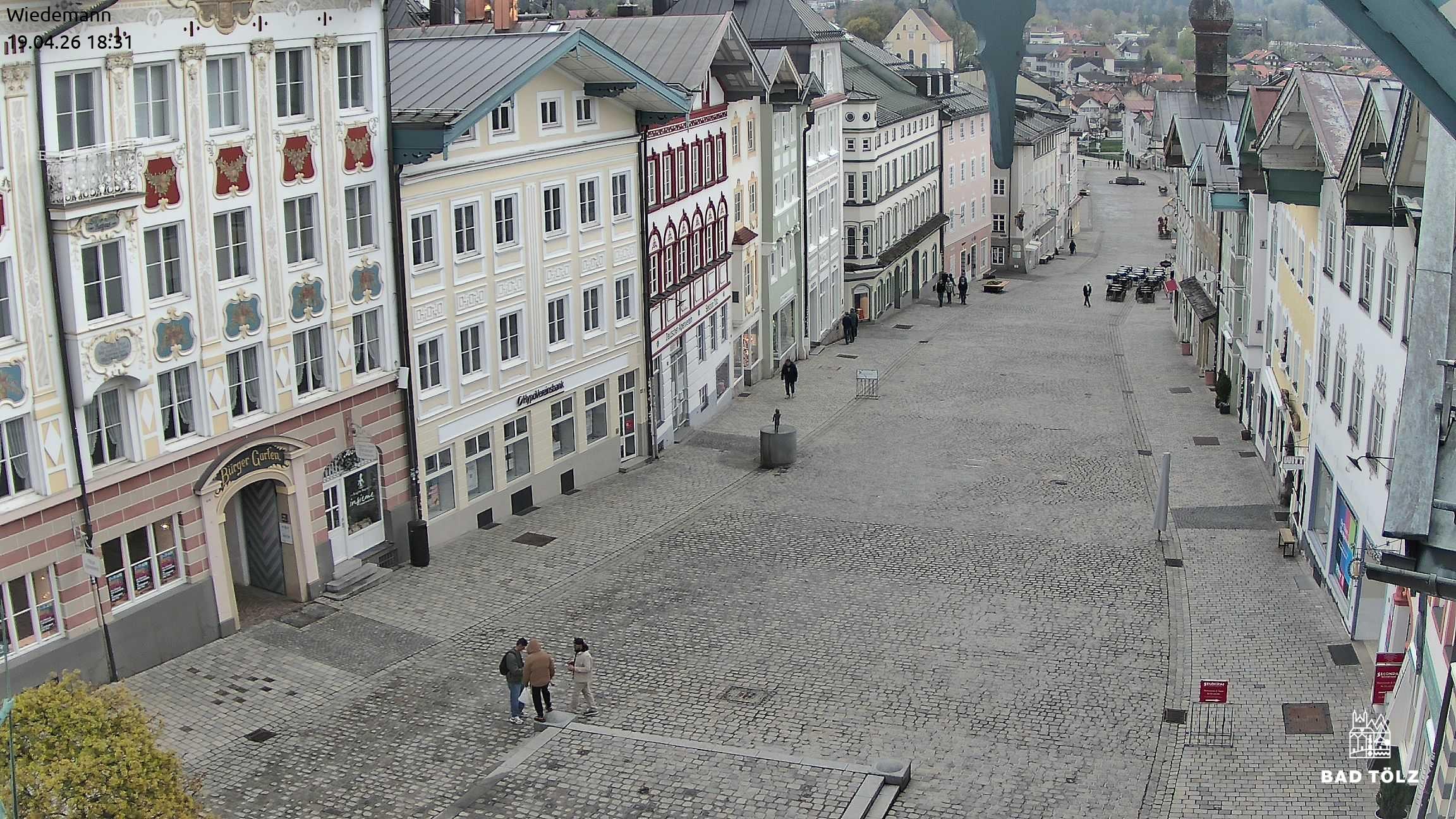 Archiv Foto Webcam Obere Marktstraße Bad Tölz