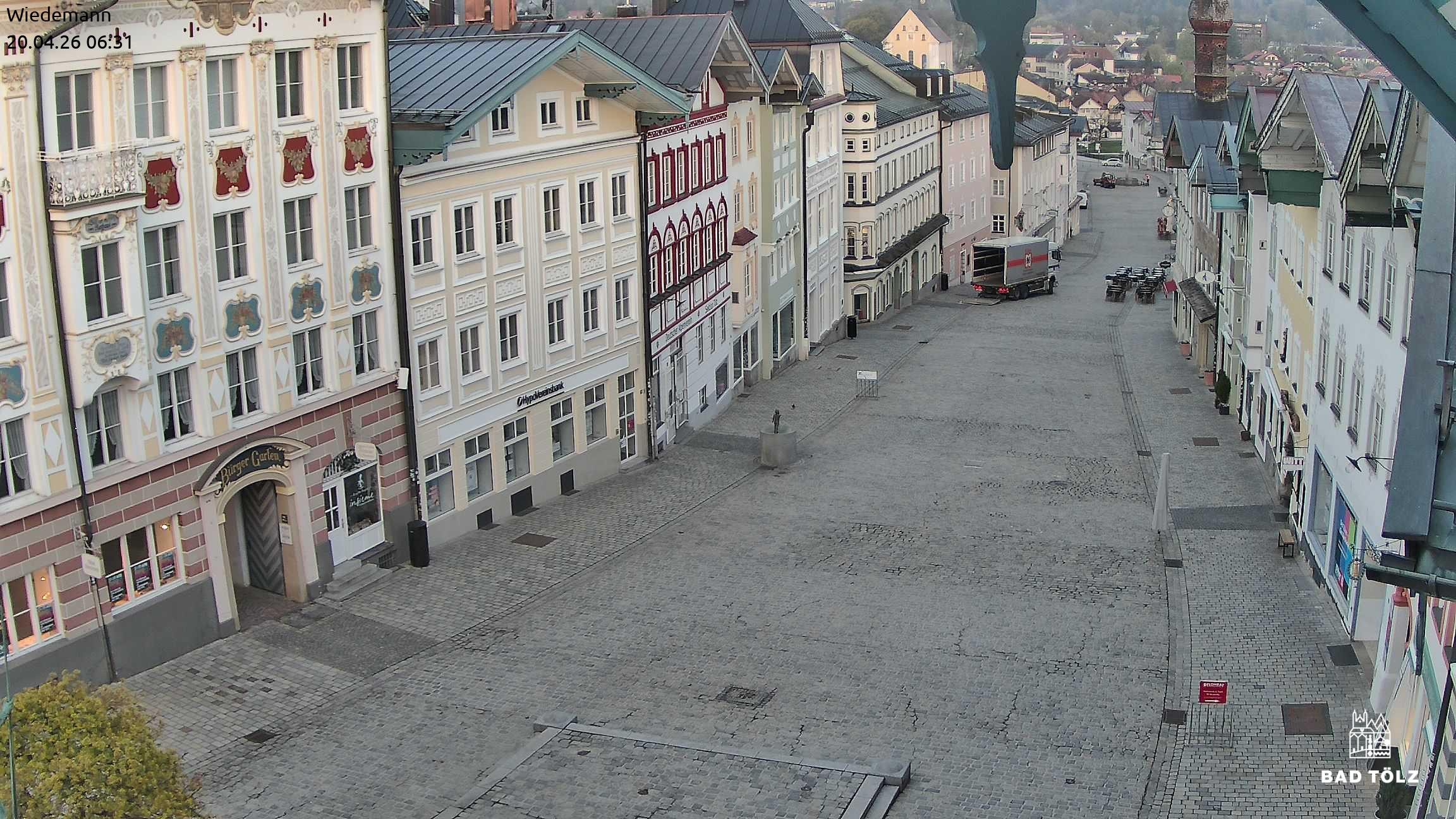 Archiv Foto Webcam Obere Marktstraße Bad Tölz