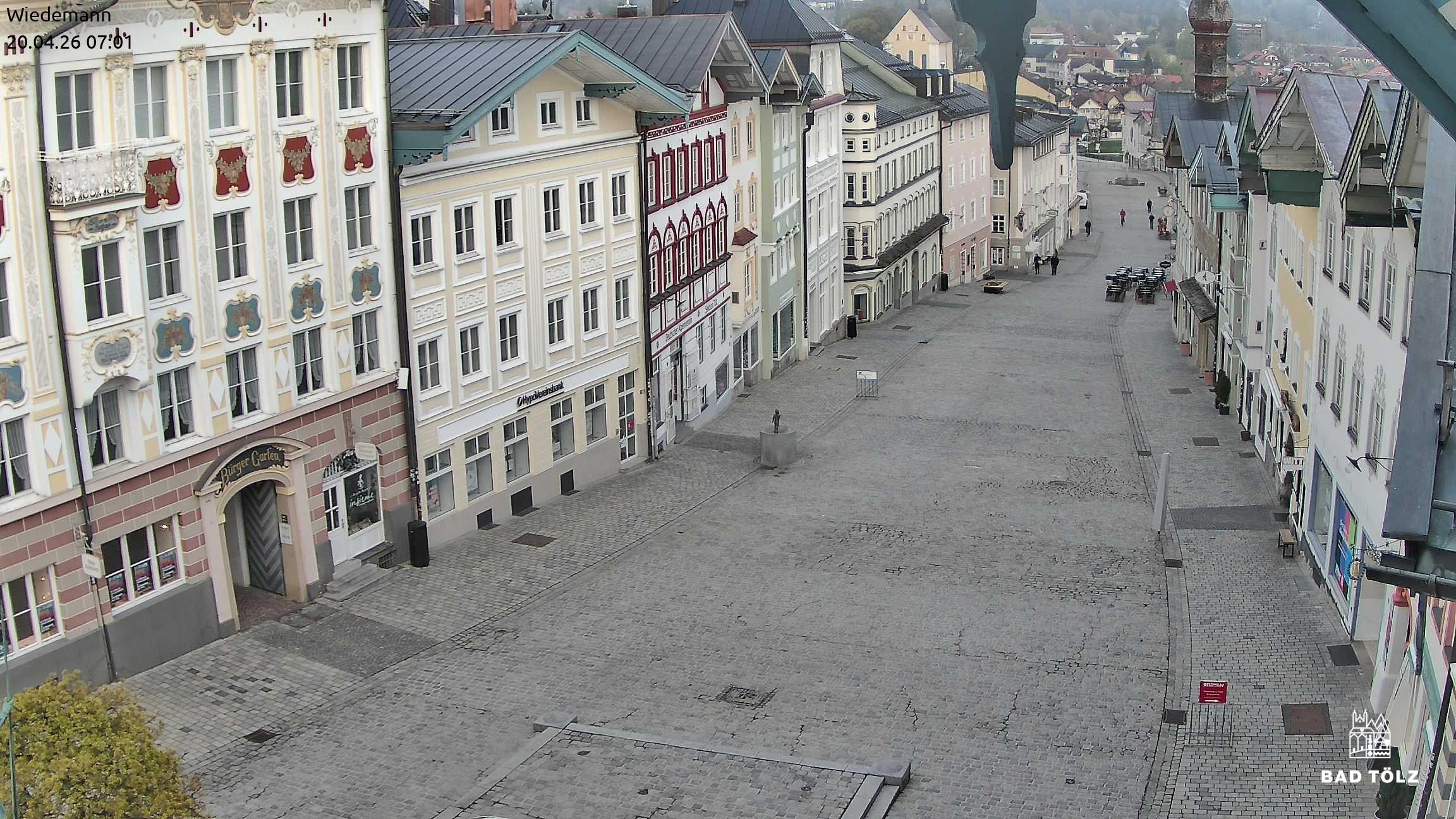 Archiv Foto Webcam Obere Marktstraße Bad Tölz