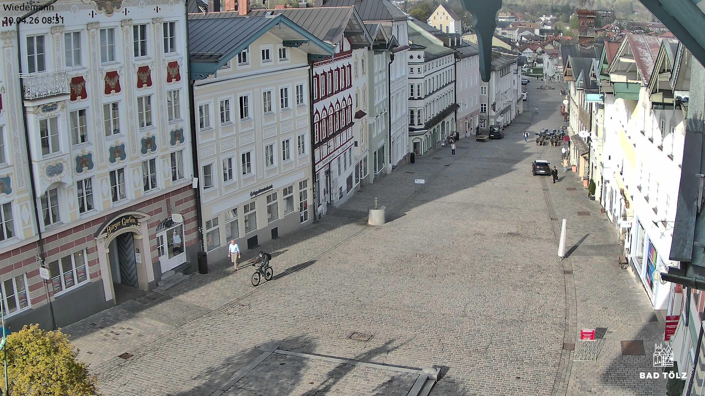 Archiv Foto Webcam Obere Marktstraße Bad Tölz
