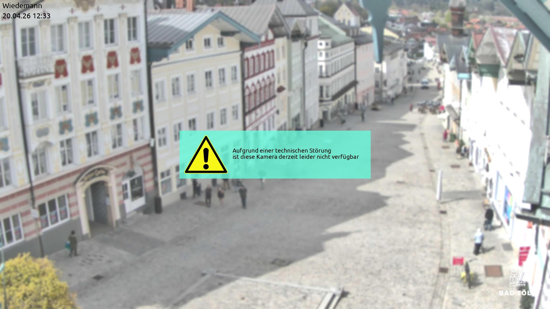 Archiv Foto Webcam Obere Marktstraße Bad Tölz