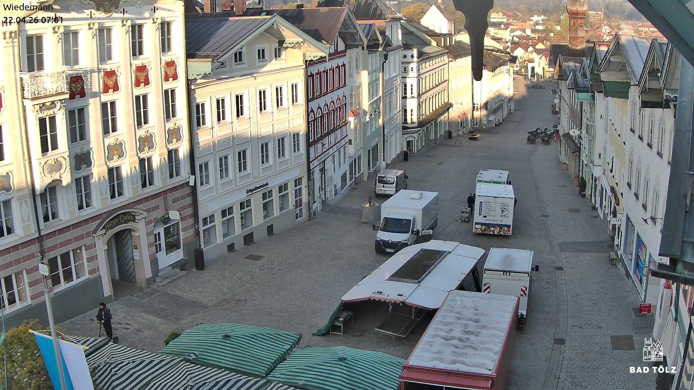 Archiv Foto Webcam Obere Marktstraße Bad Tölz