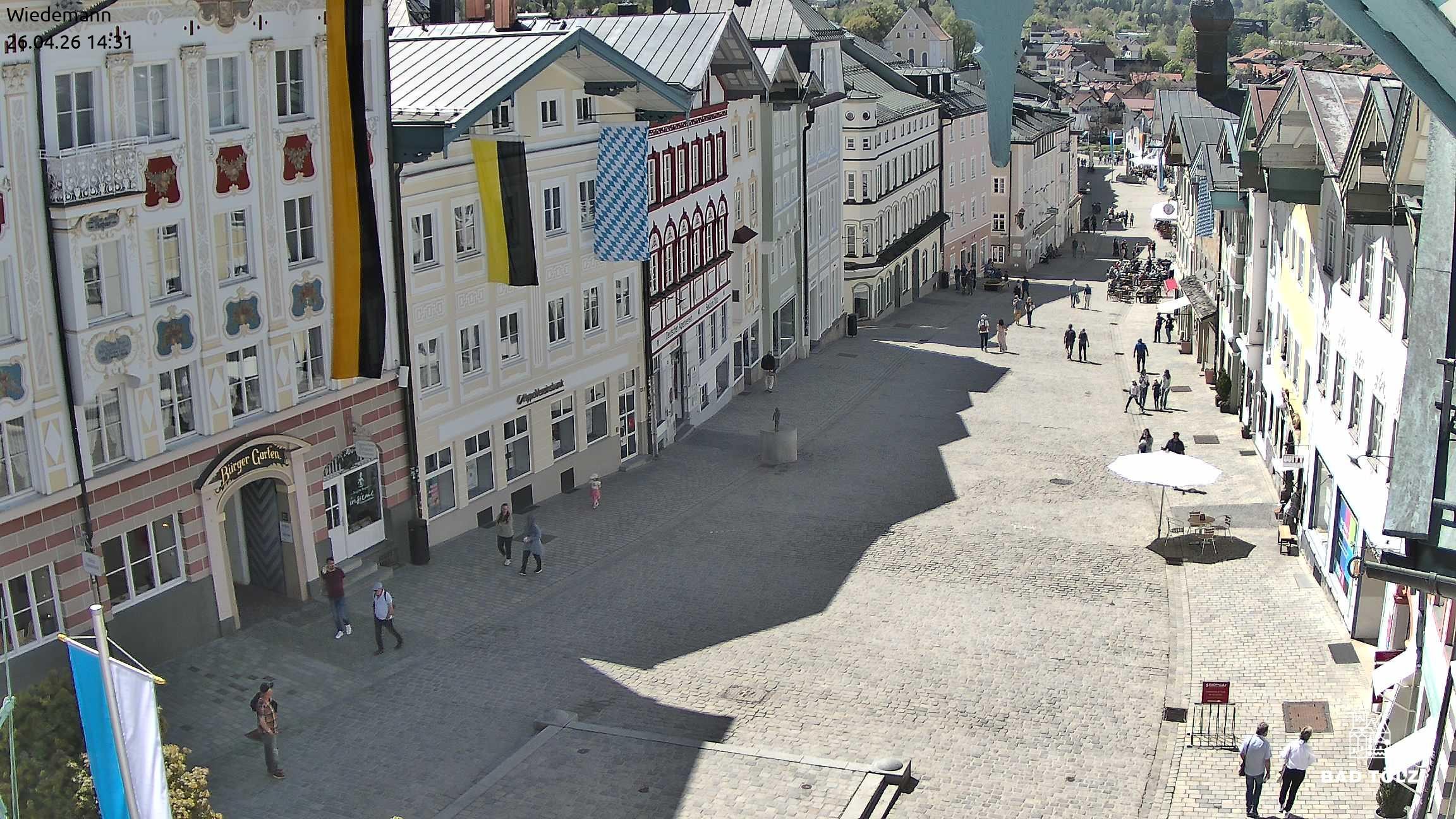 Archived image Webcam Bad Tölz - Marktstraße