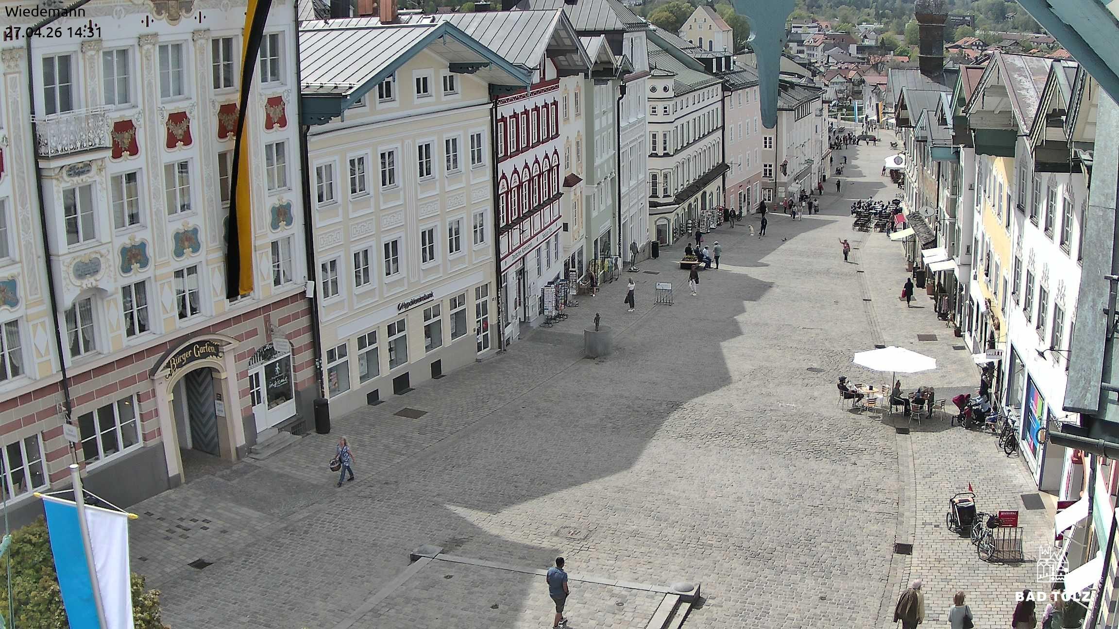 Archived image Webcam Bad Tölz - Marktstraße