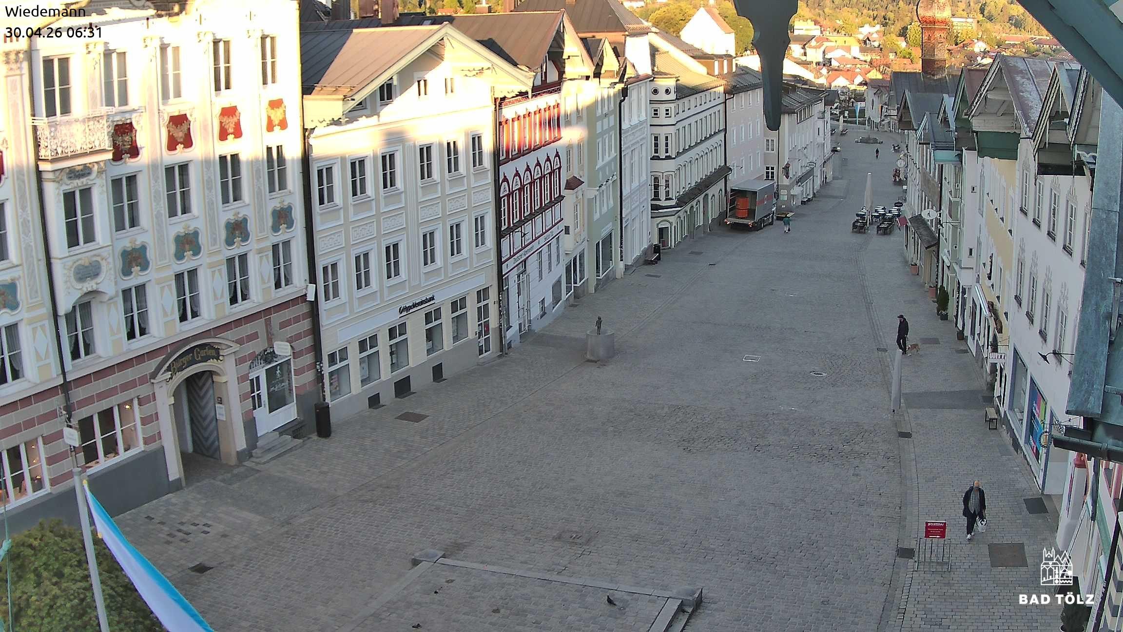 Archiv Foto Webcam Obere Marktstraße Bad Tölz
