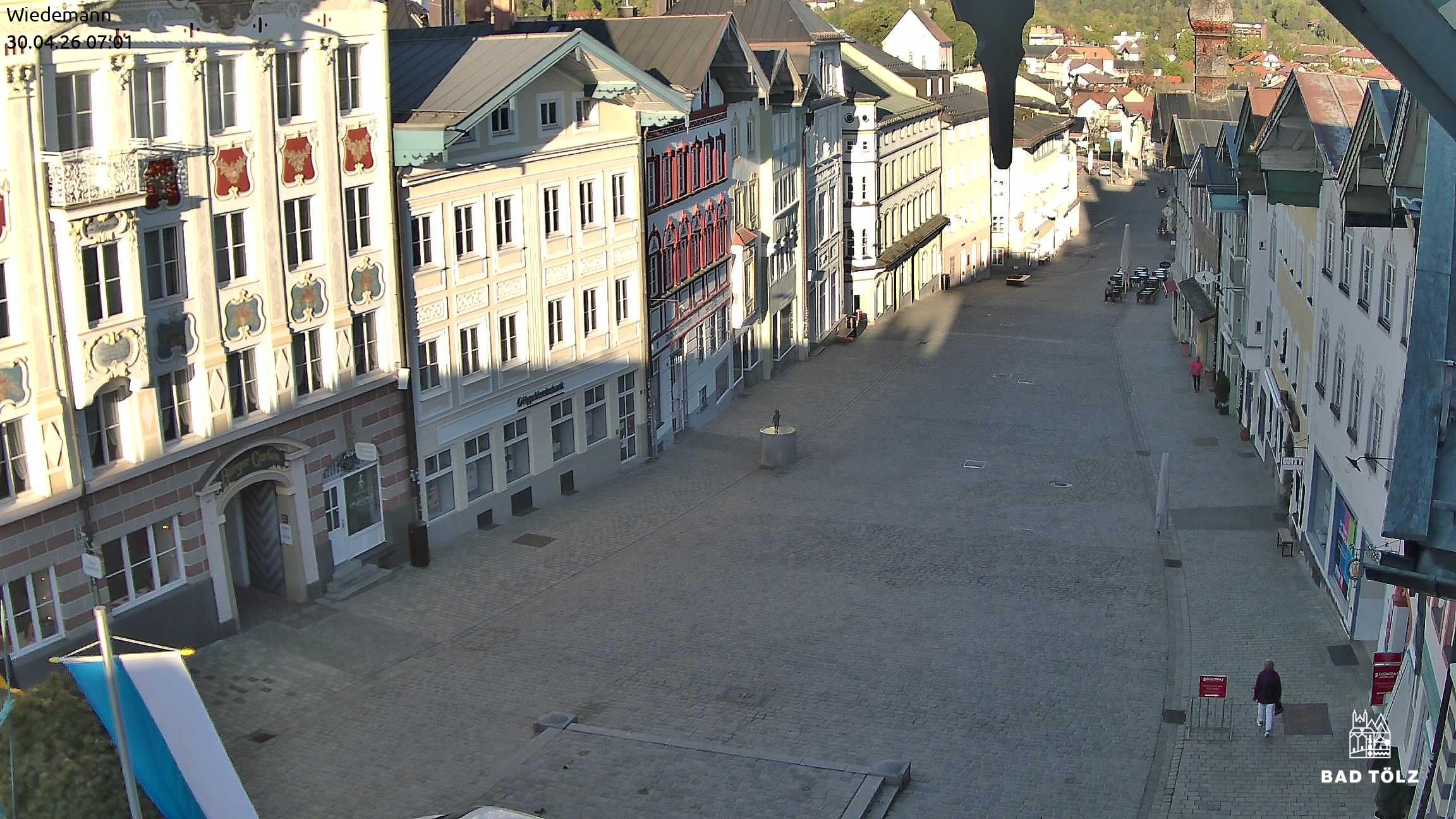 Archiv Foto Webcam Obere Marktstraße Bad Tölz