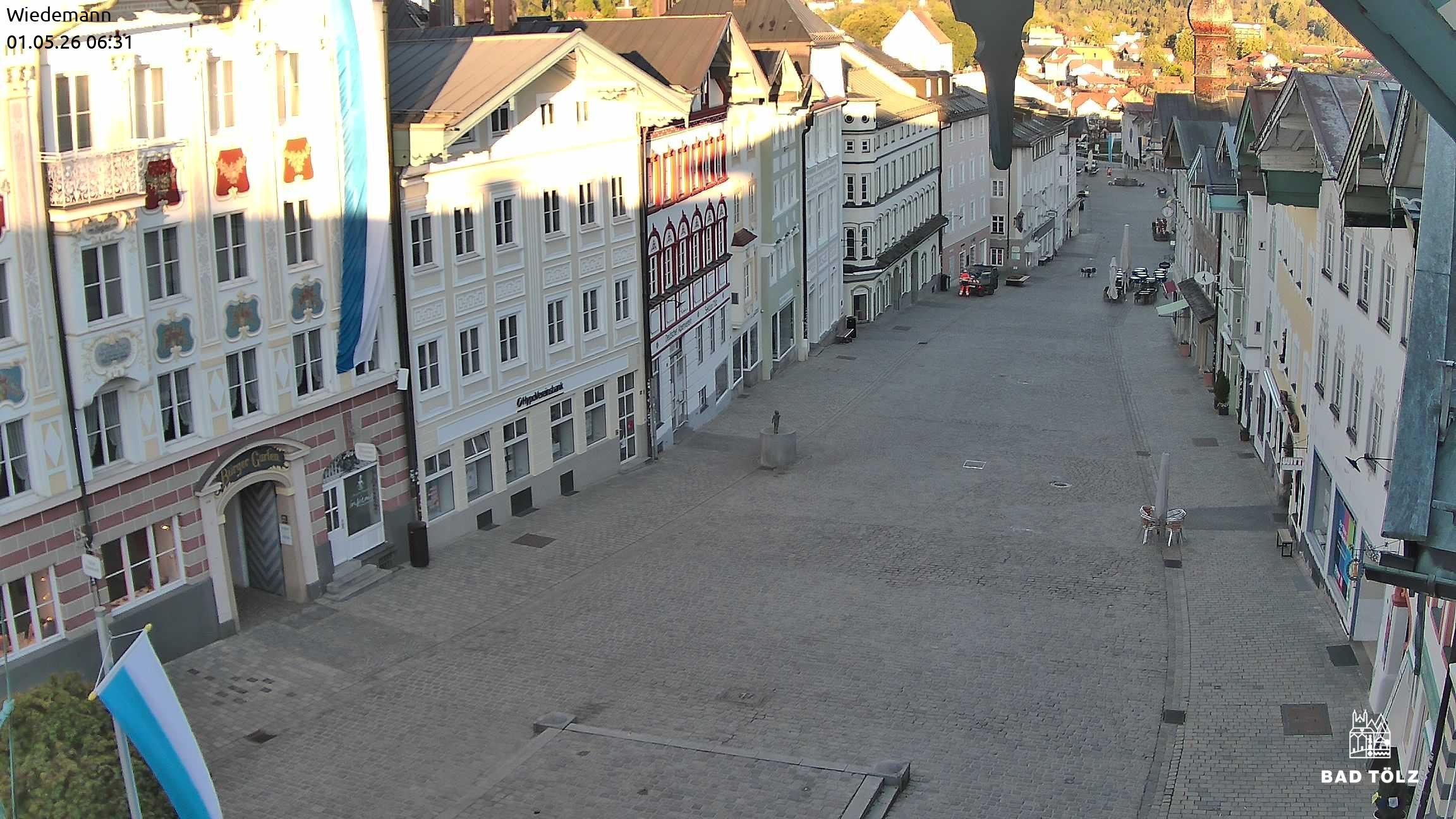 Archiv Foto Webcam Obere Marktstraße Bad Tölz