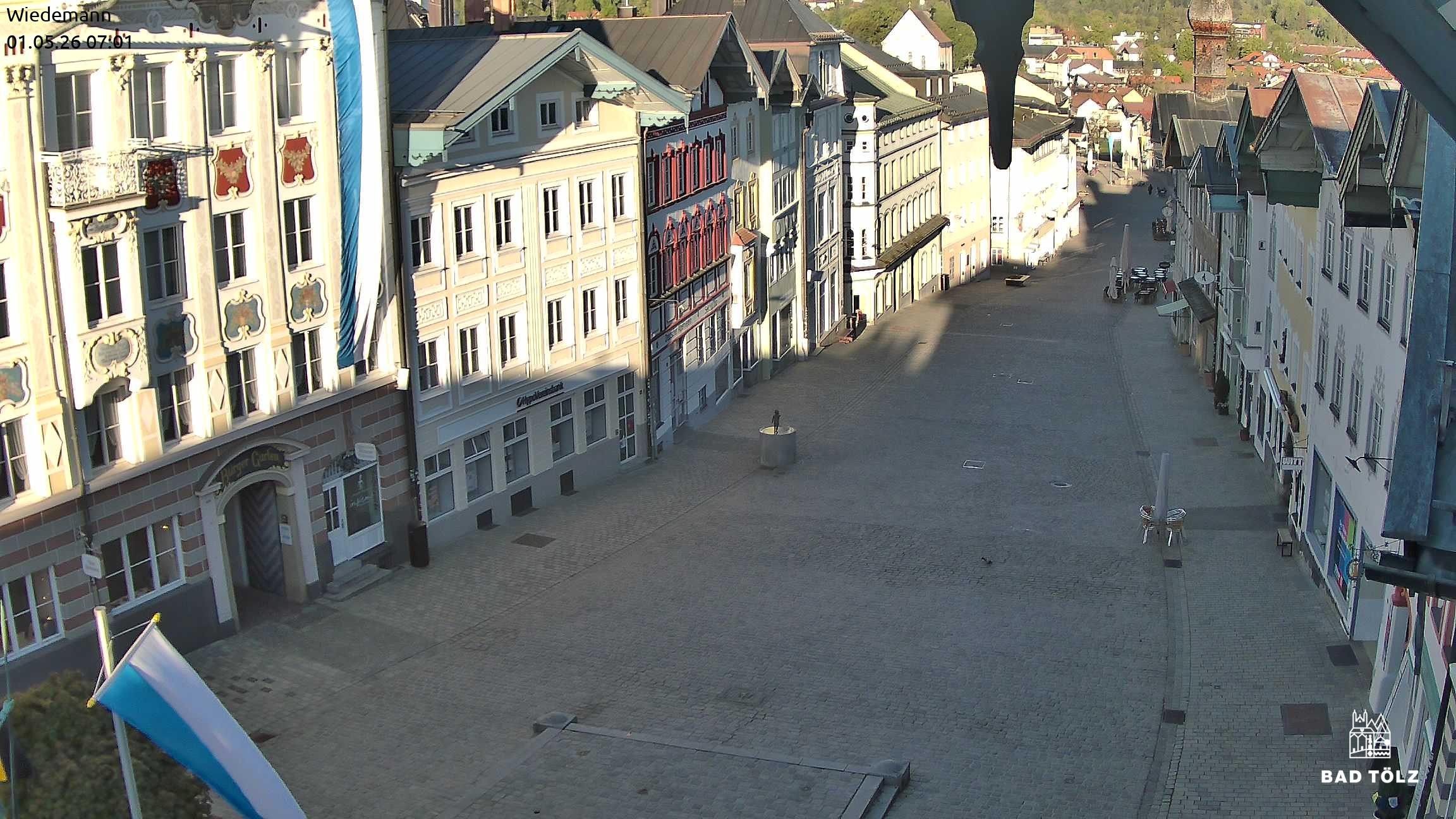Archiv Foto Webcam Obere Marktstraße Bad Tölz